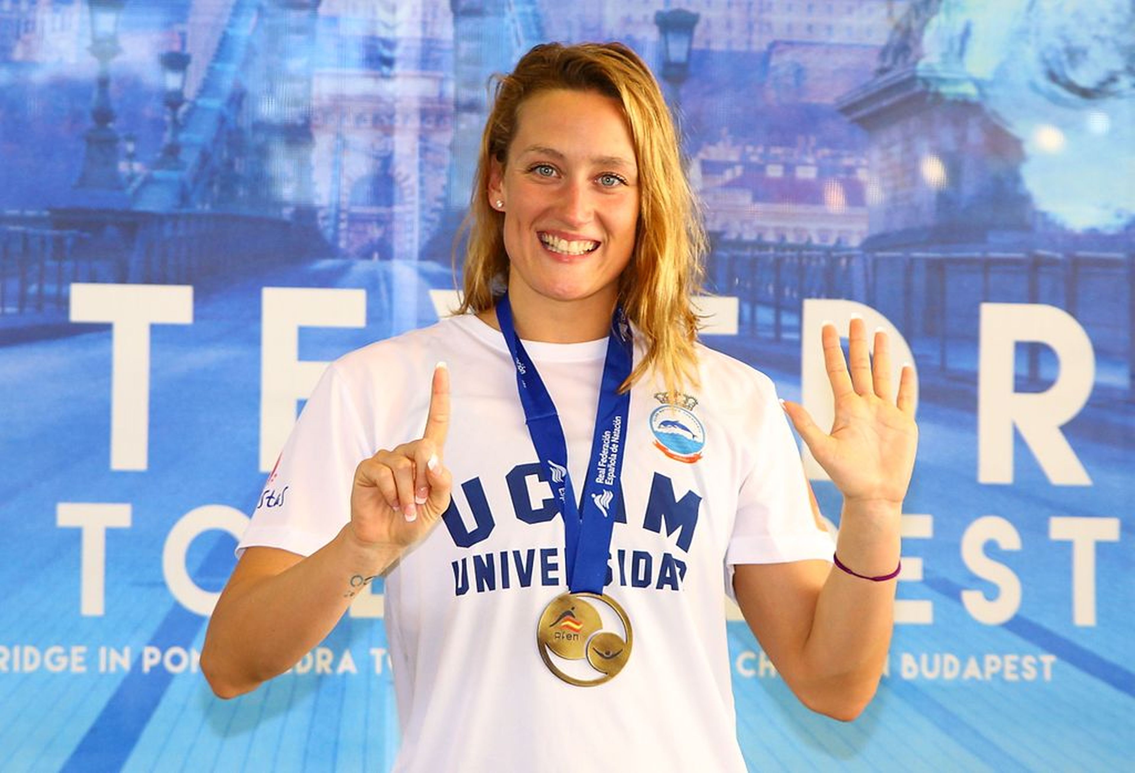 La nadadora y campeona olímpica, mundial y europea Mireia Belmonte.