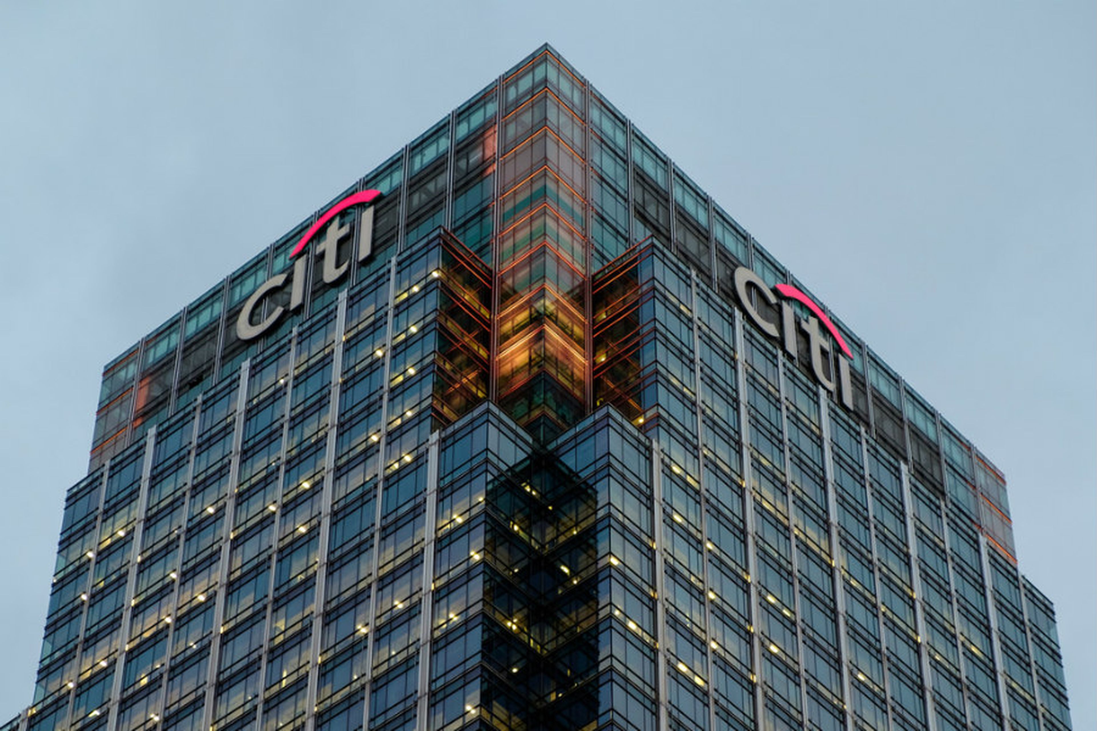 Oficinas de Citigroup en Londres (Reino Unido)