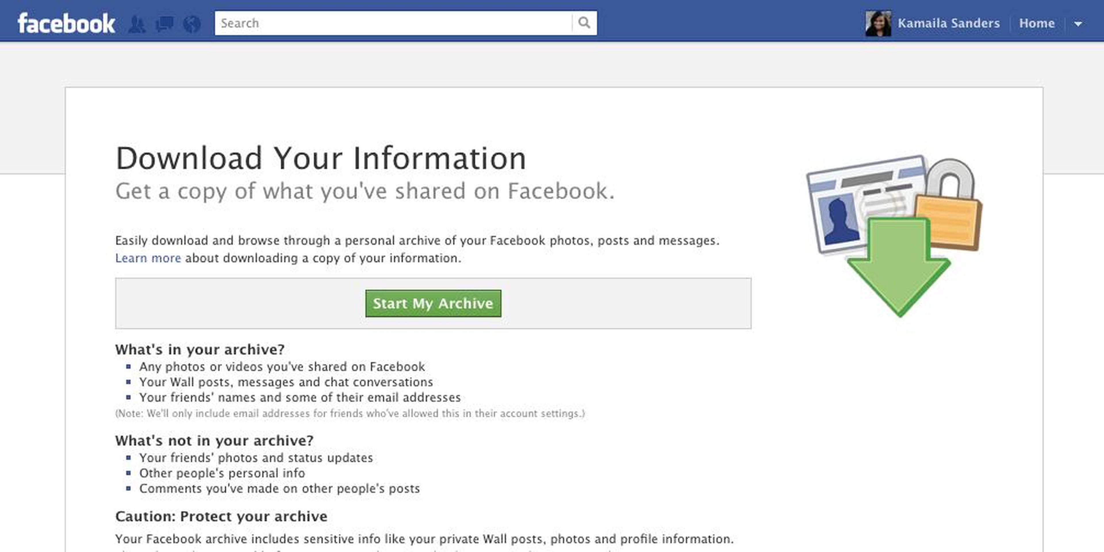 ONE LAST WARNING: You should probably download all your Facebook information before deleting your account.