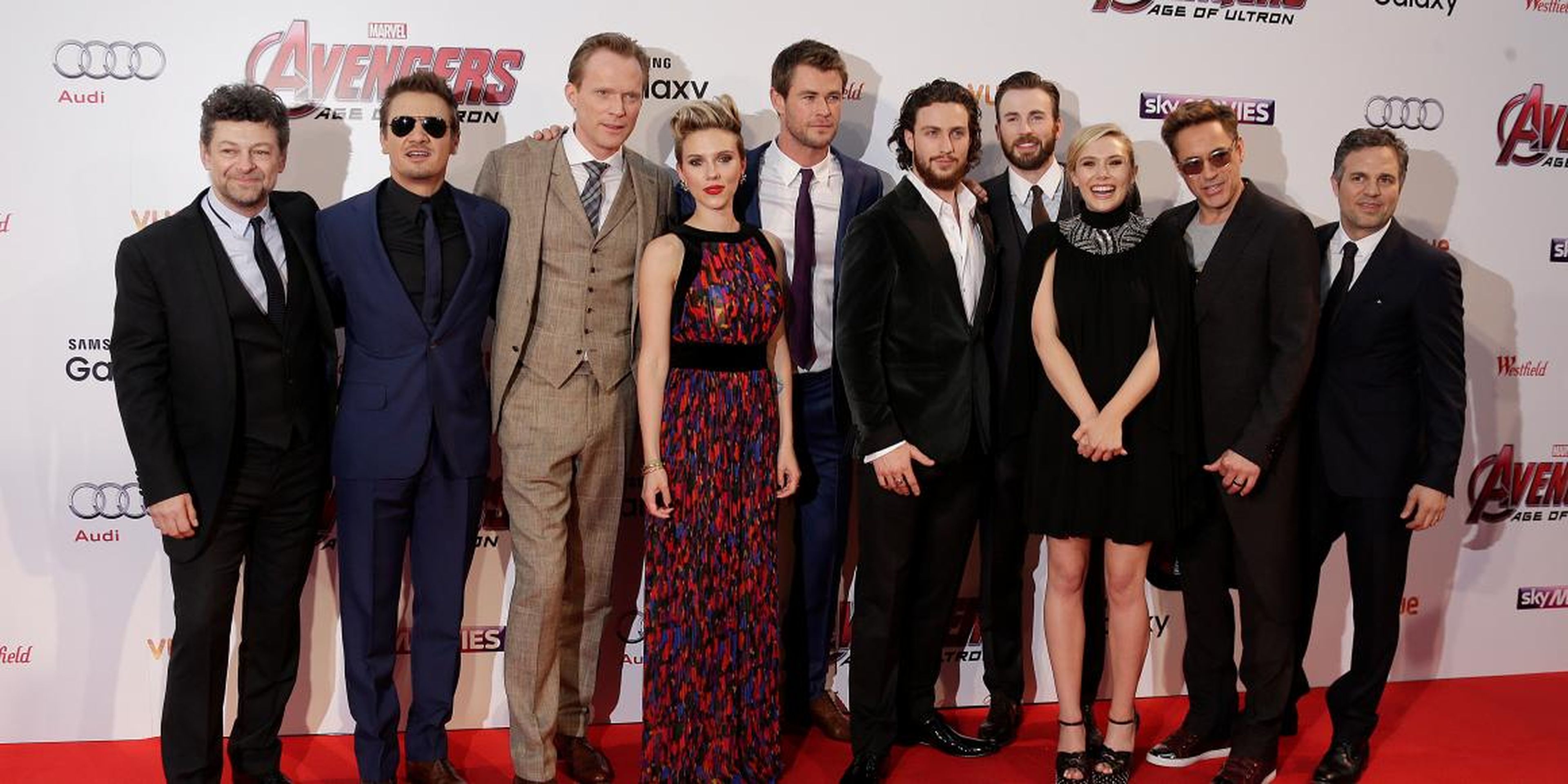 El elenco de 'Los Vengadores' forma un buen grupo.