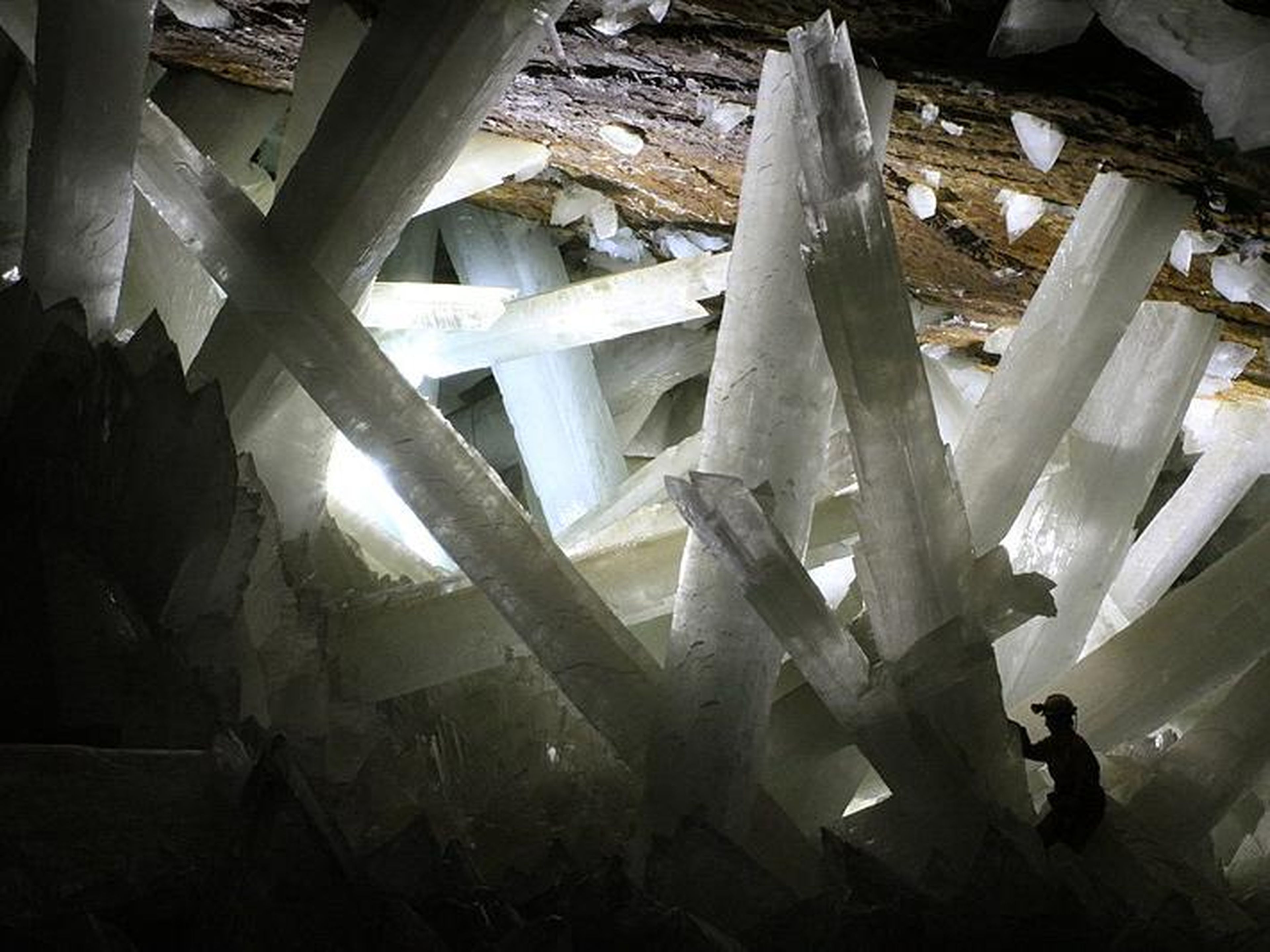 Algunos de los cristales tienen más de 27 metros de largo y 1,5 metros de ancho.