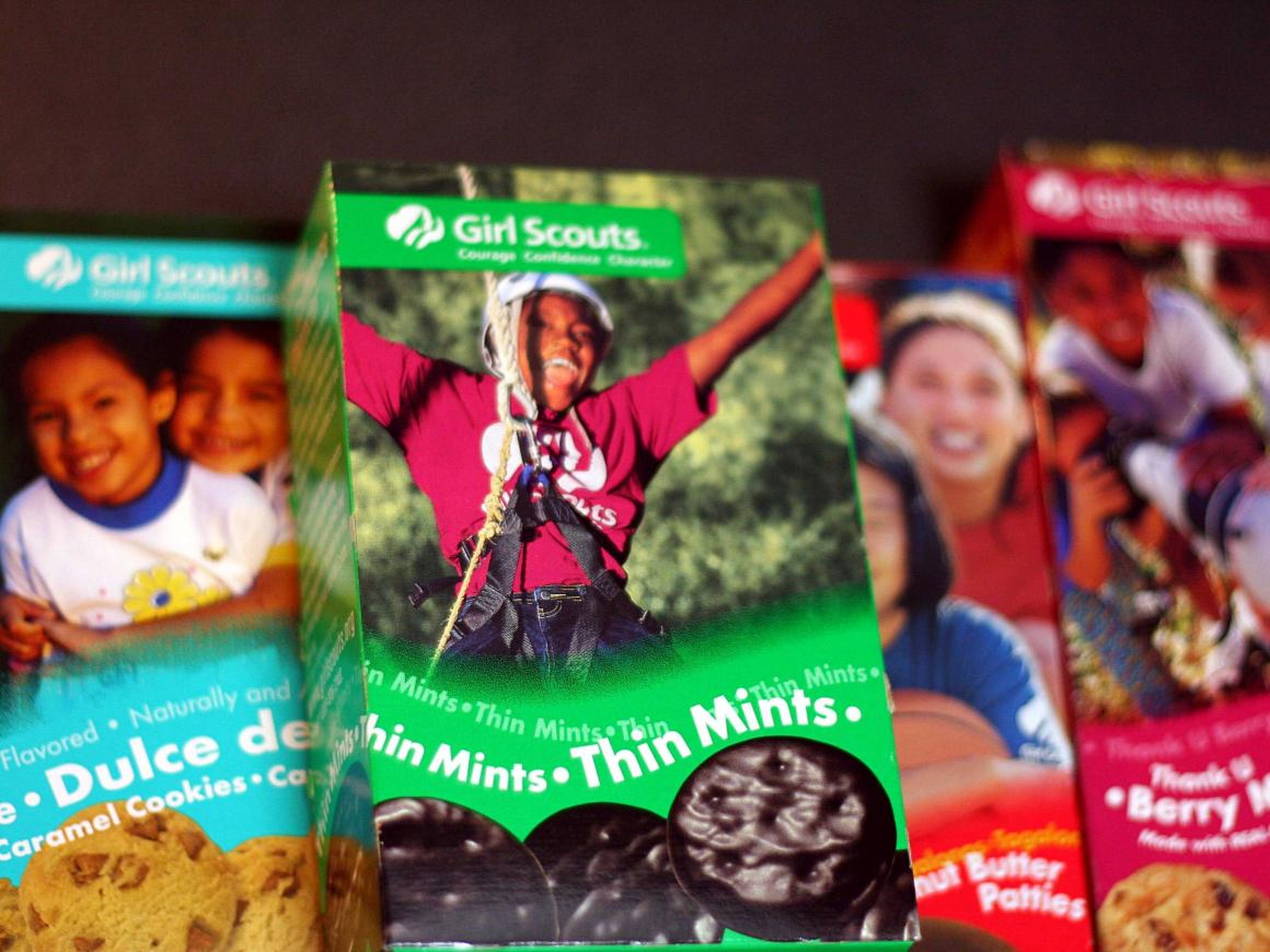 Las famosas galletas que venden las 'Girl Scouts'.