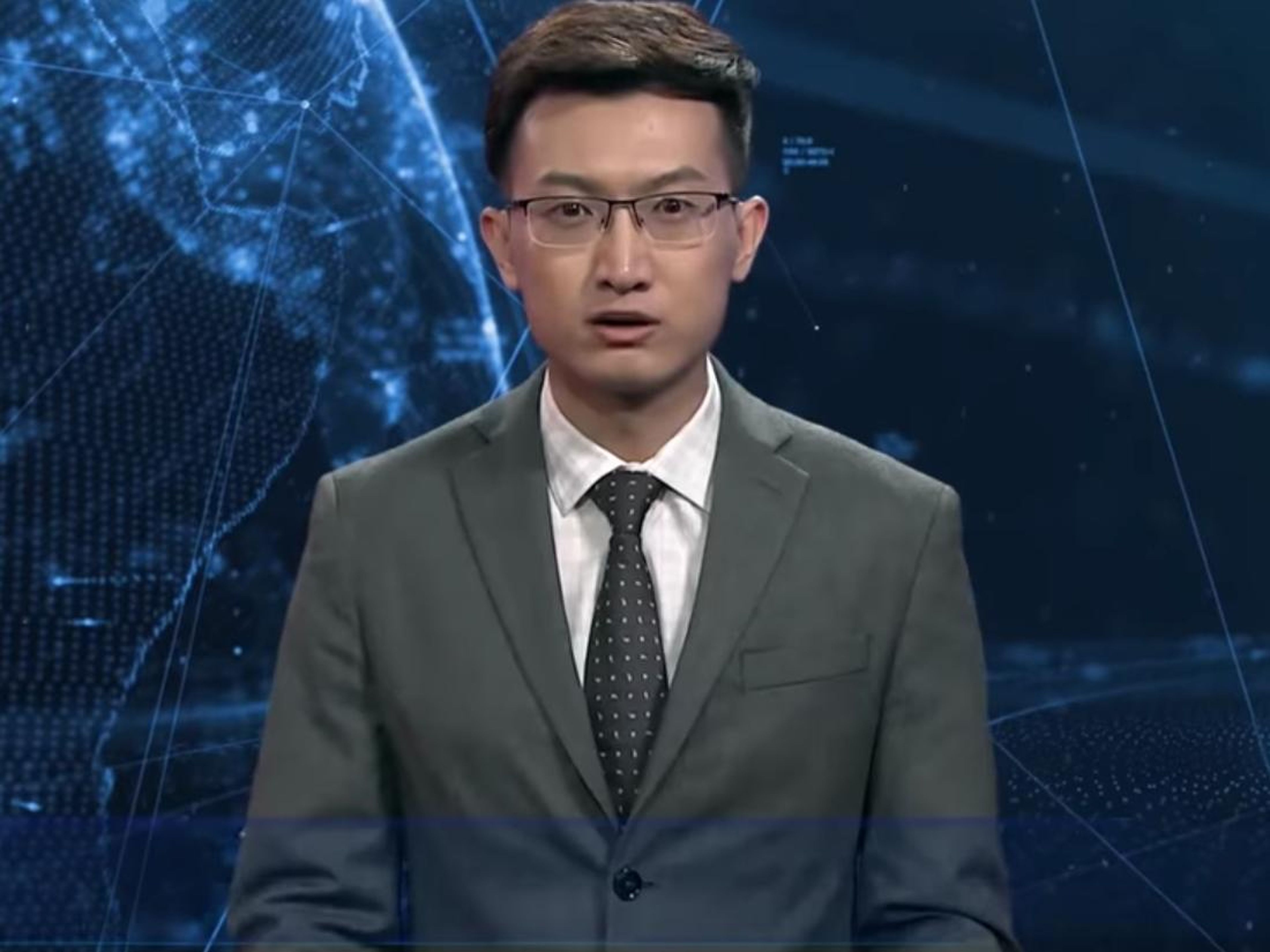 Xinhua's English-language artificial-intelligence anchor.
