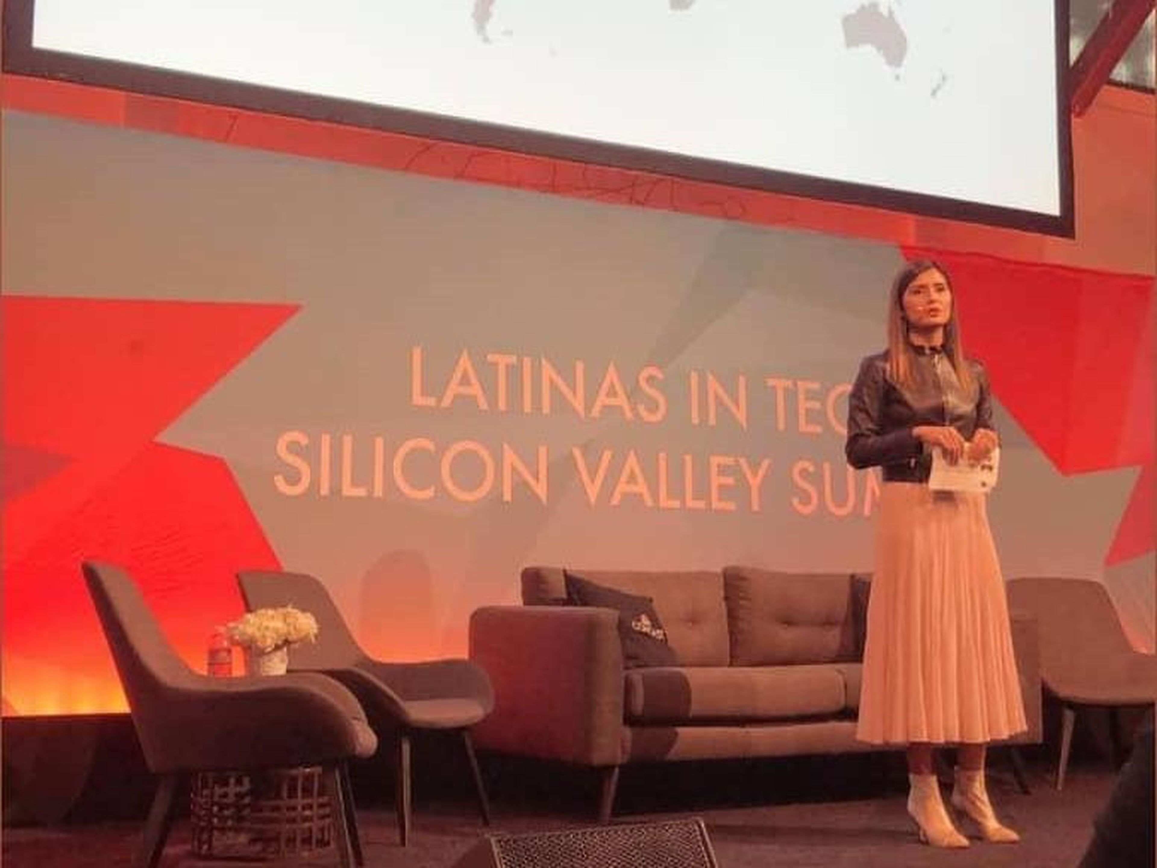 About once per quarter, Rincon goes to events like the Latina in Tech summit she attended in San Francisco in November, where she talked about growing up in Venezuela, Canada, Indonesia, and the US and how it shaped the way she