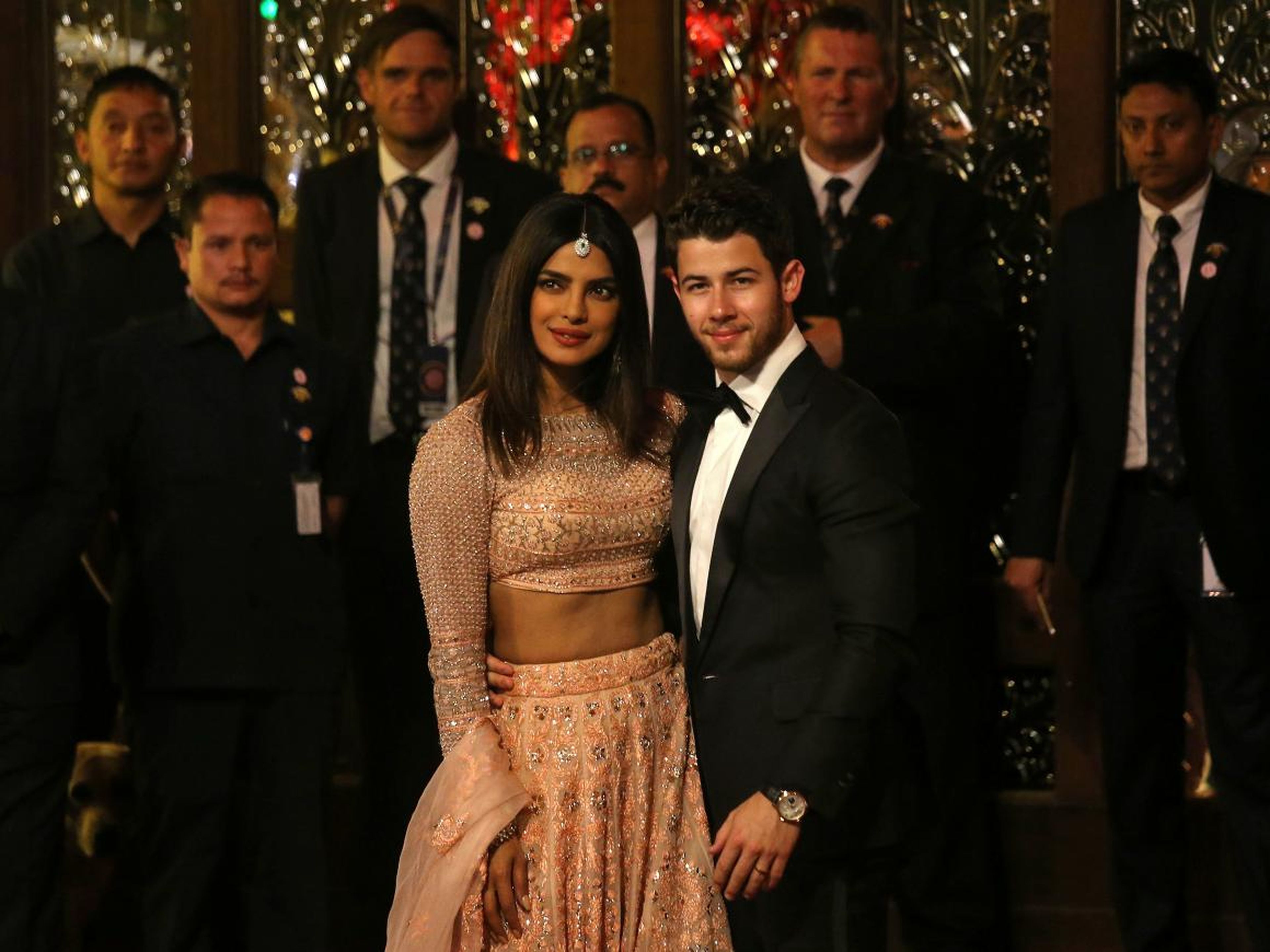 ... actor Priyanka Chopra and her husband, Nick Jonas ...