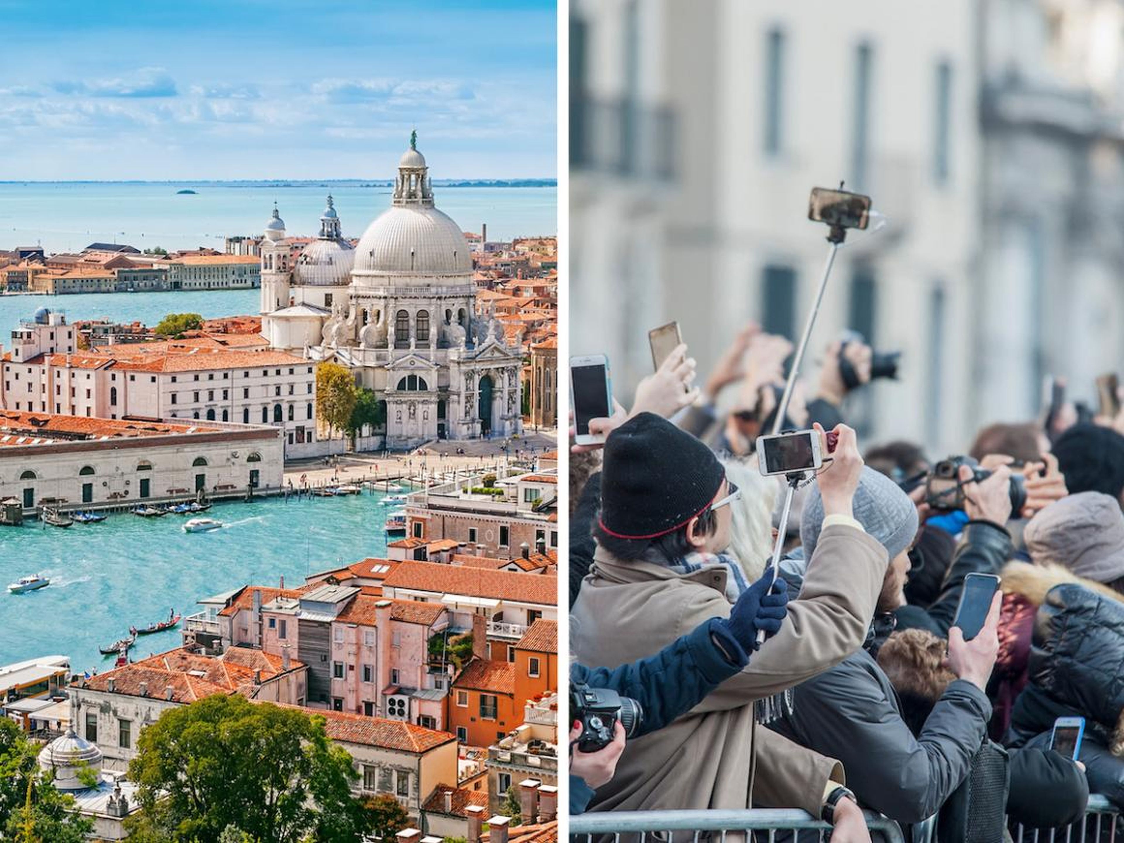 Entre 26 y 30 millones de turistas visitan Venecia cada año.