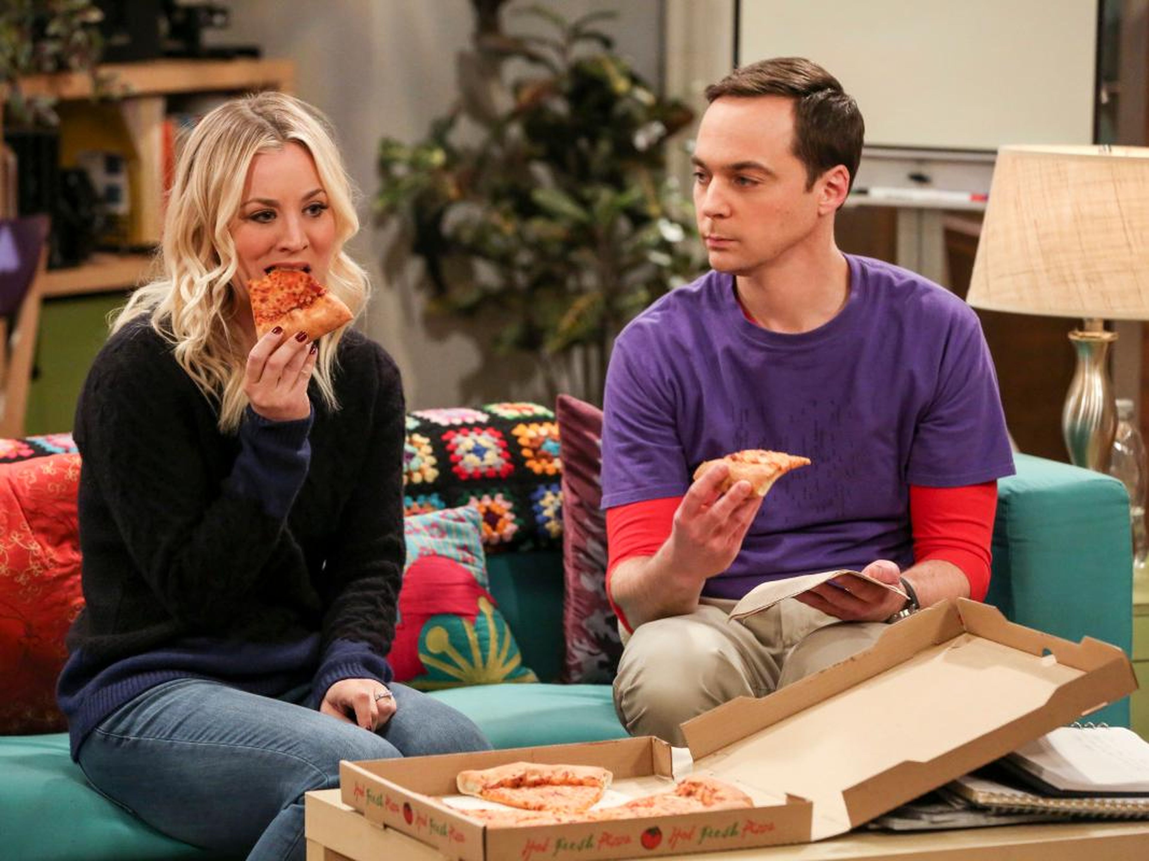 Kaley Cuoco and Jim Parson star on the series.