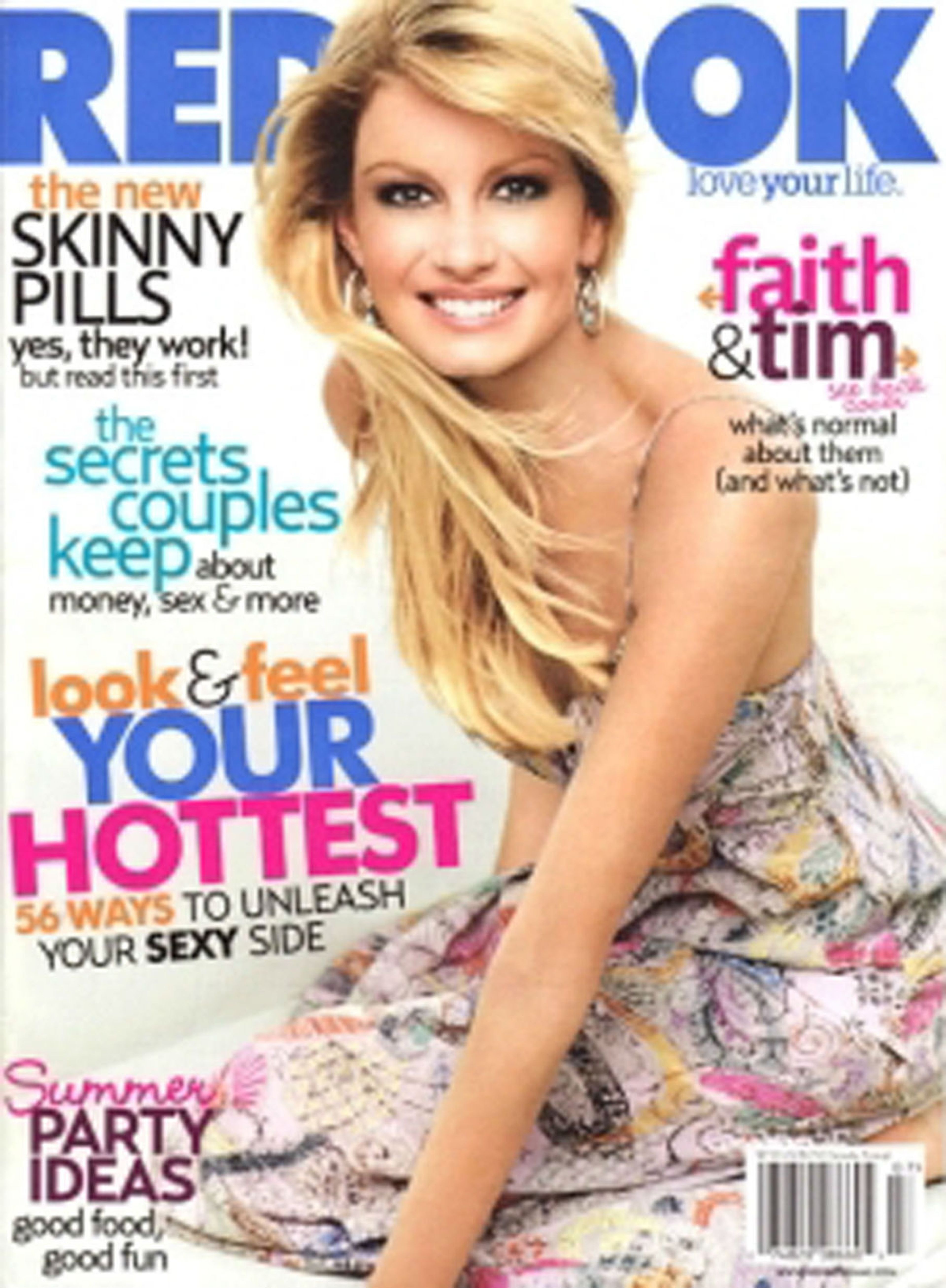 La cantante de música country Faith Hill apareció en la portada de julio de 2007 de Redbook.