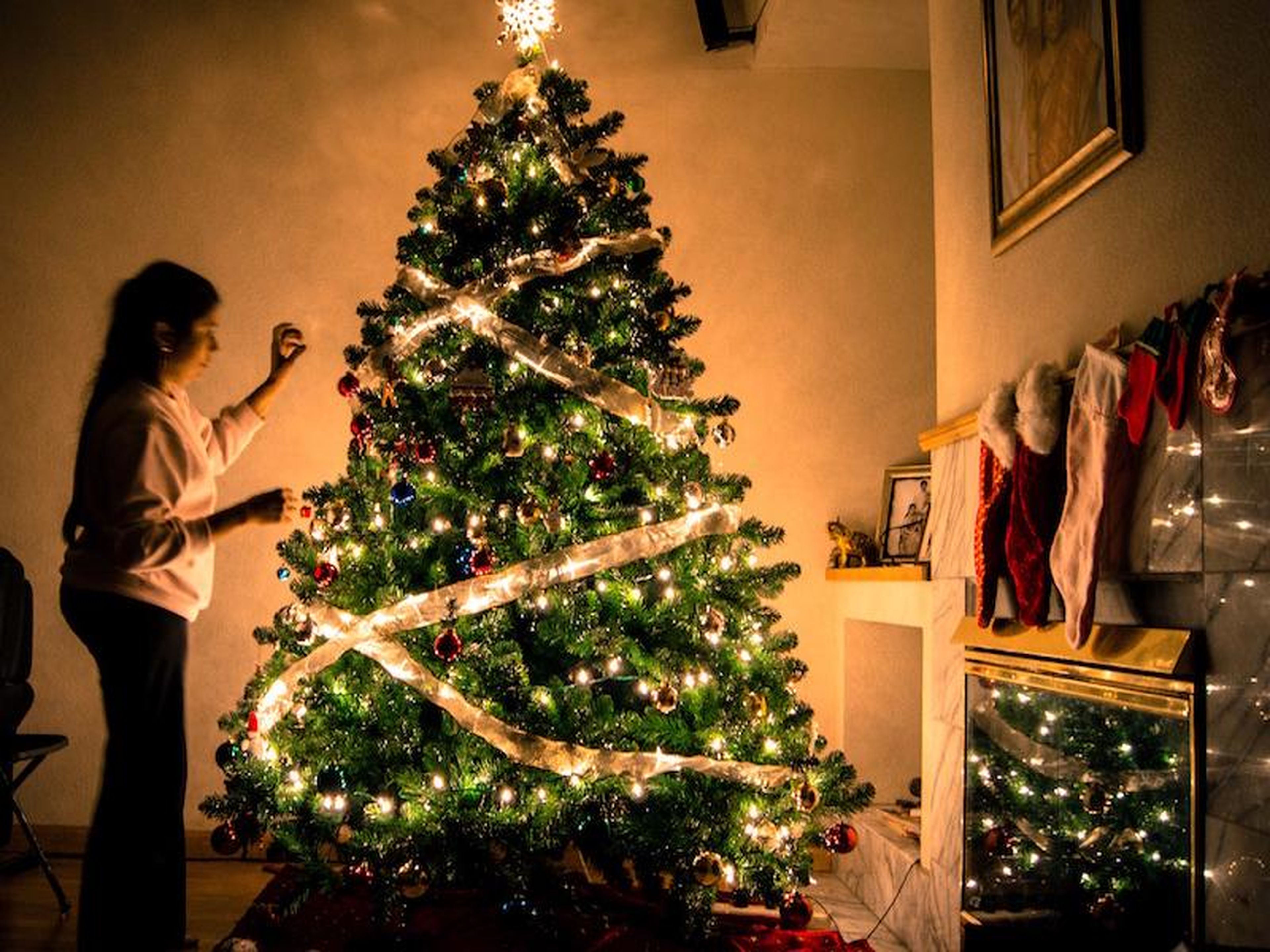 Decorating the Christmas tree is common tradition around the world.