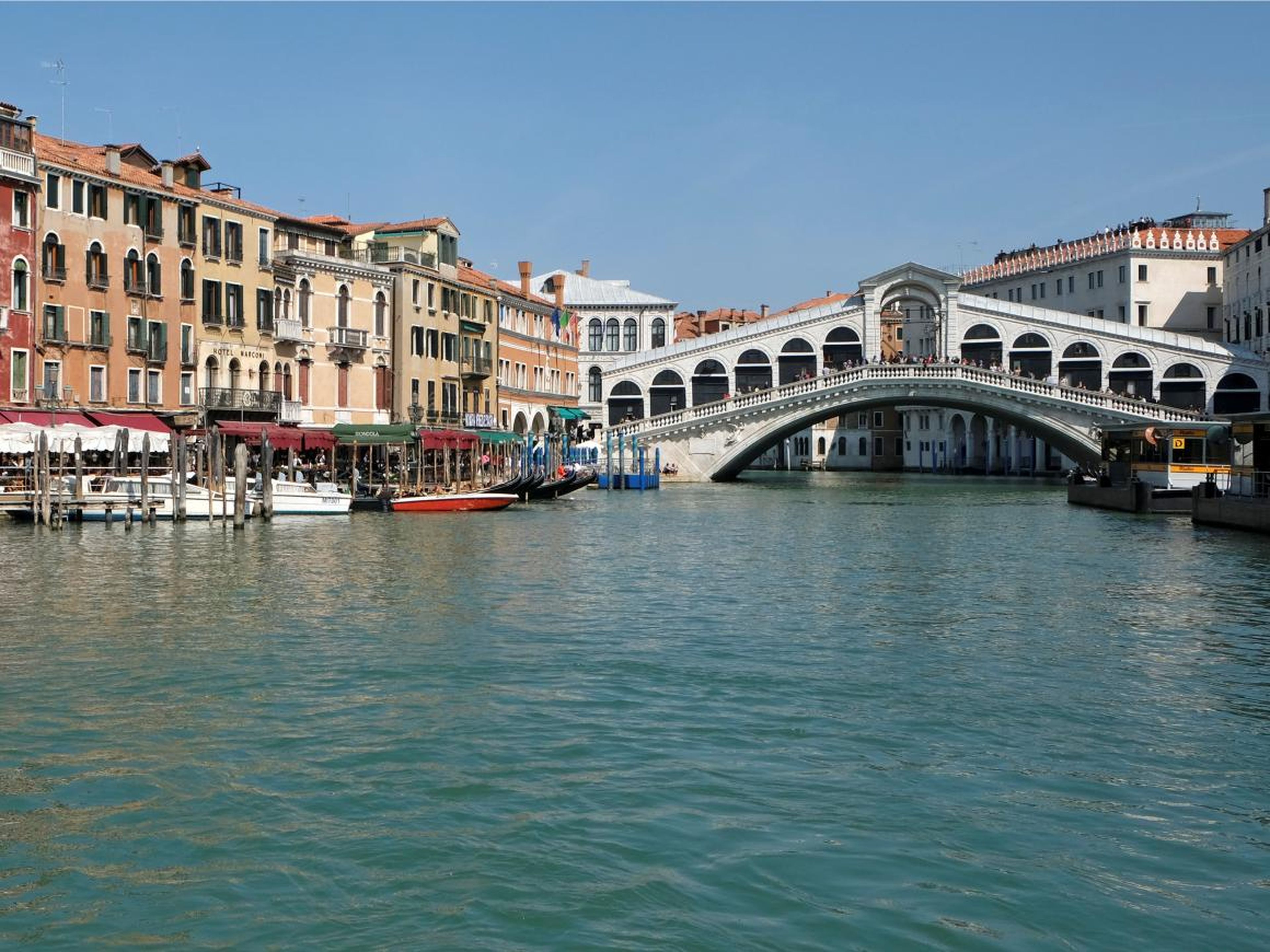 El puente de Rialto en Venecia.
