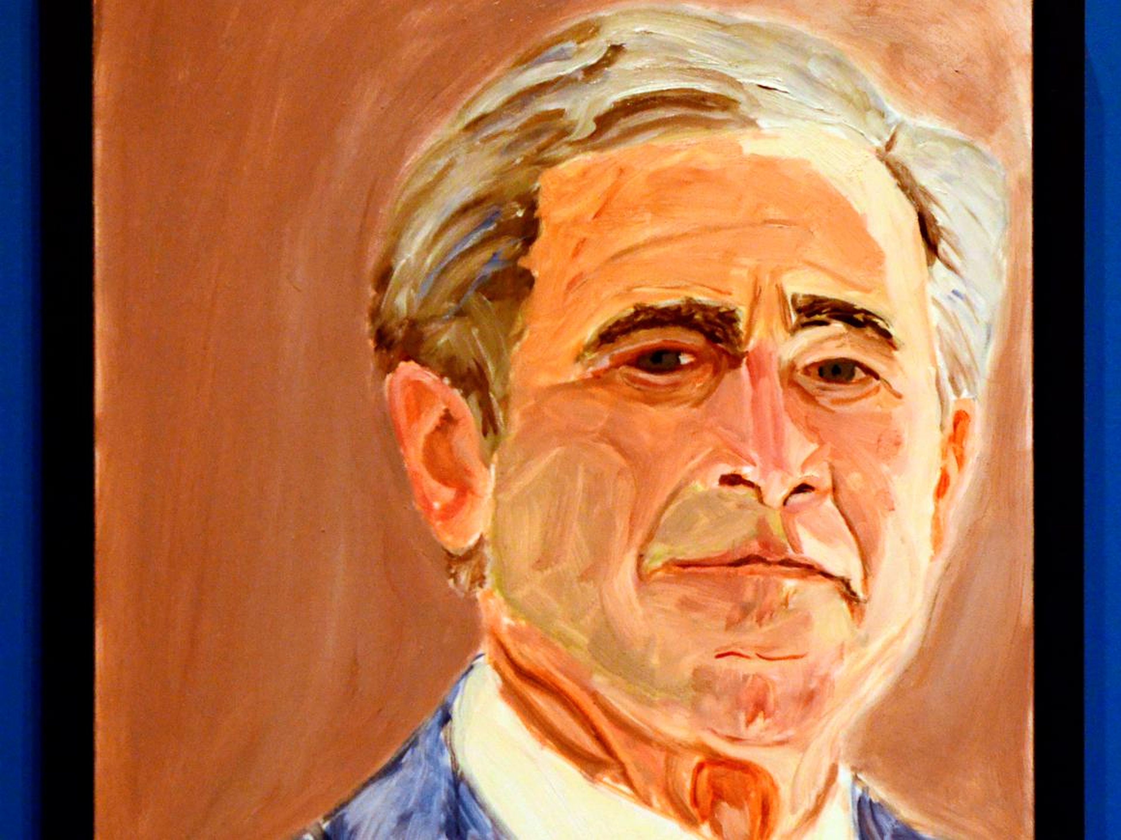 Un autorretrato del ex-presidente de EEUU George W. Bush.