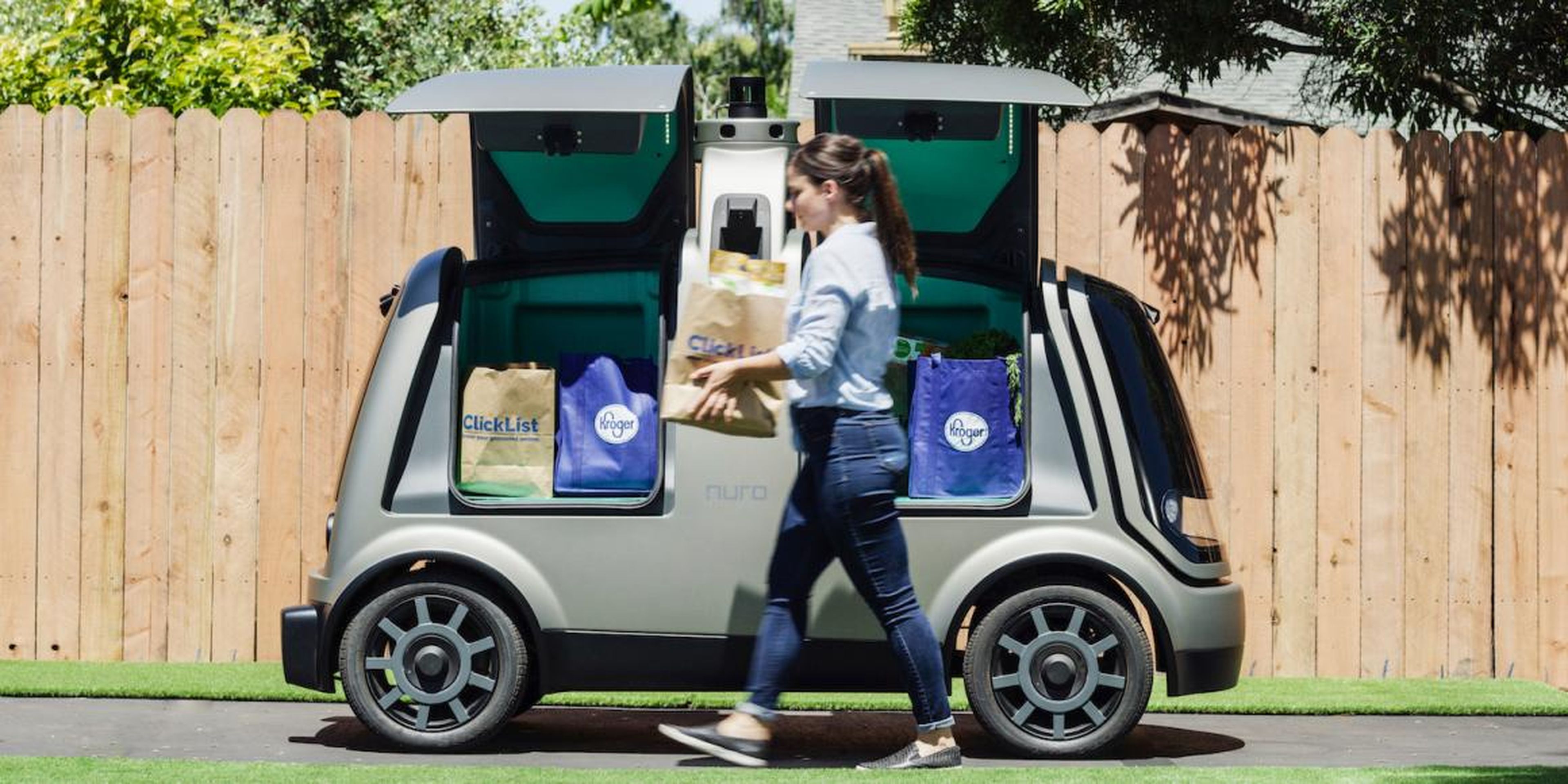The grocery chain Kroger has partnered with autonomous vehicle company Nuro on deliveries in Arizona.