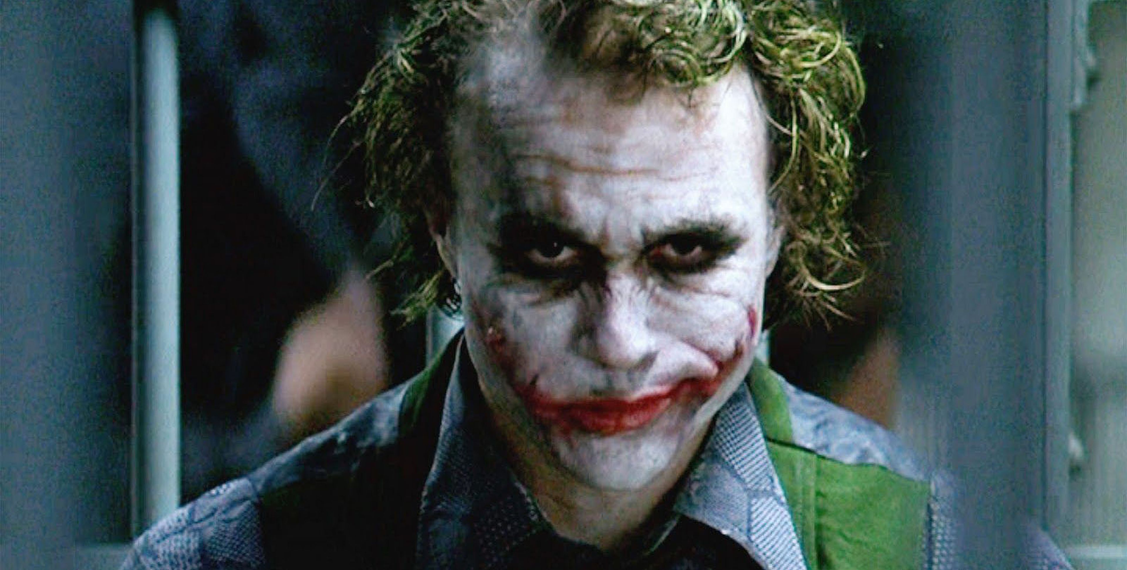 Heath Ledger como el Joker en "El Caballero Oscuro".