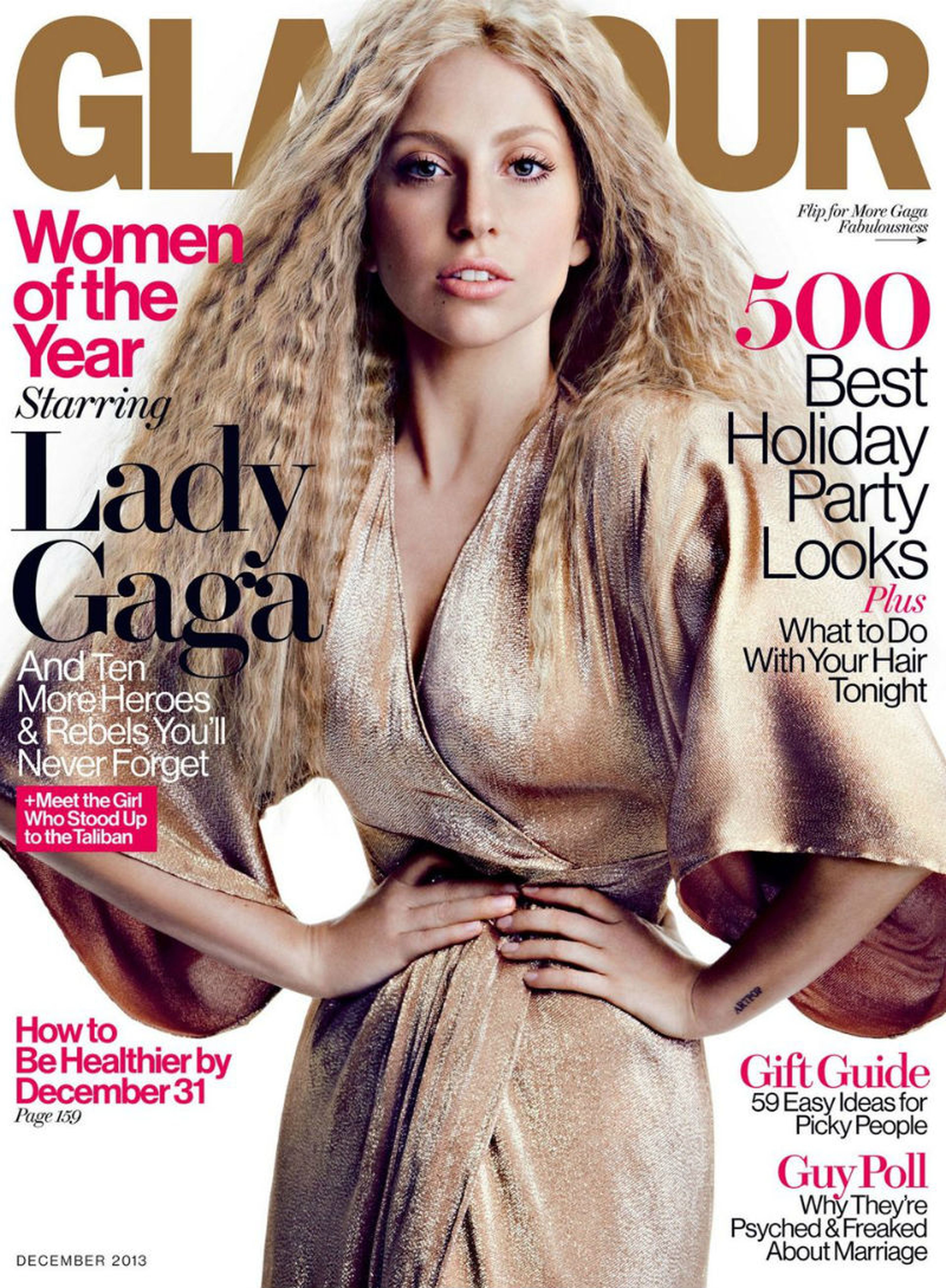 A Lady Gaga no le gustó esta portada de Glamour de 2013