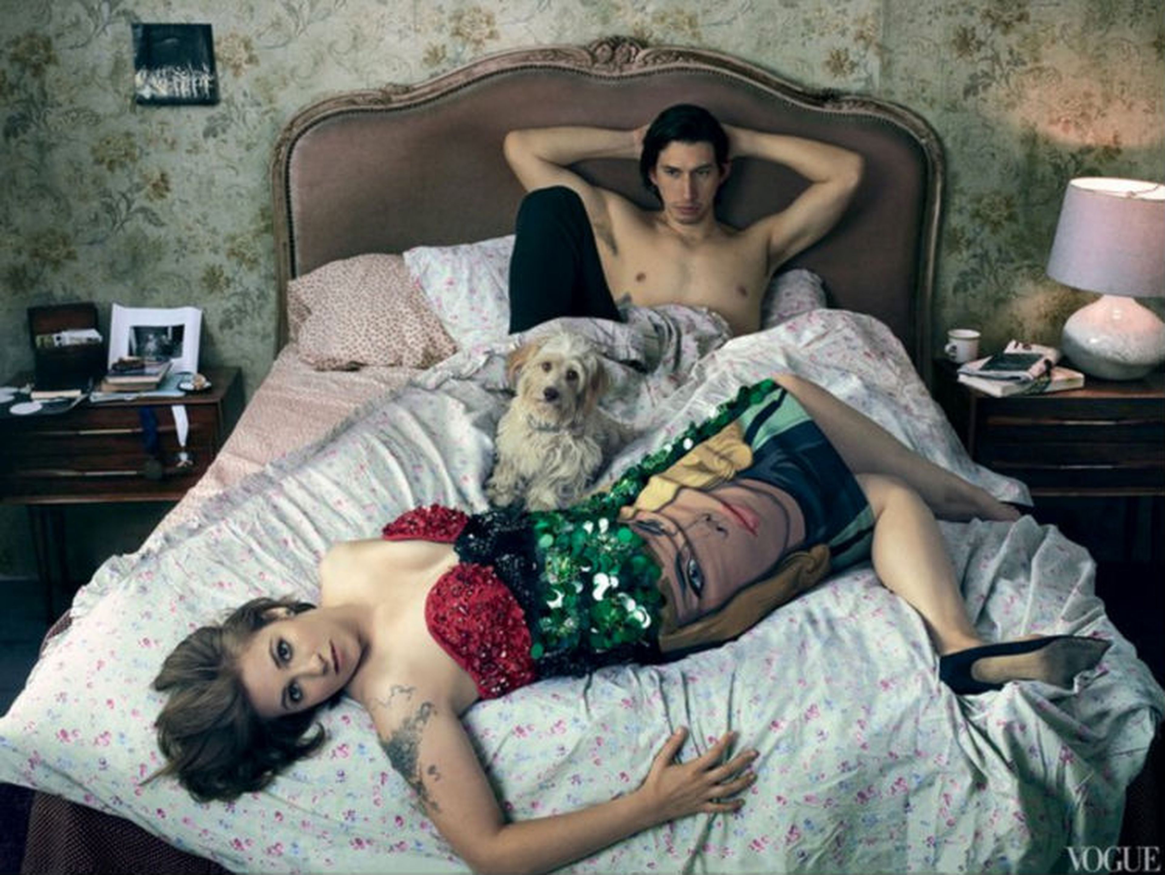 Lena Dunham claramente había perdido algo en esta sesión de portada de Vogue de 2014.