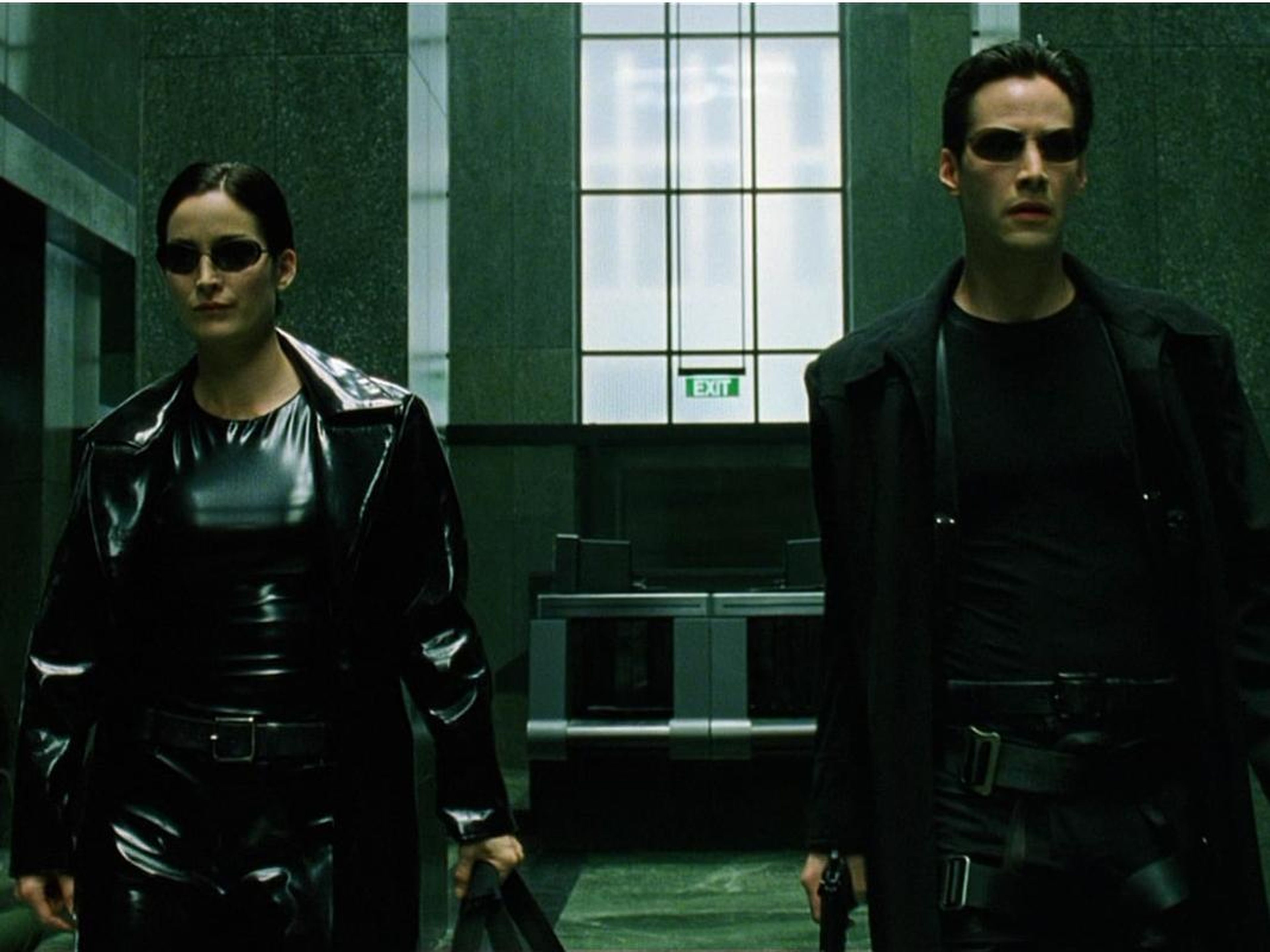 Una escena de Matrix.