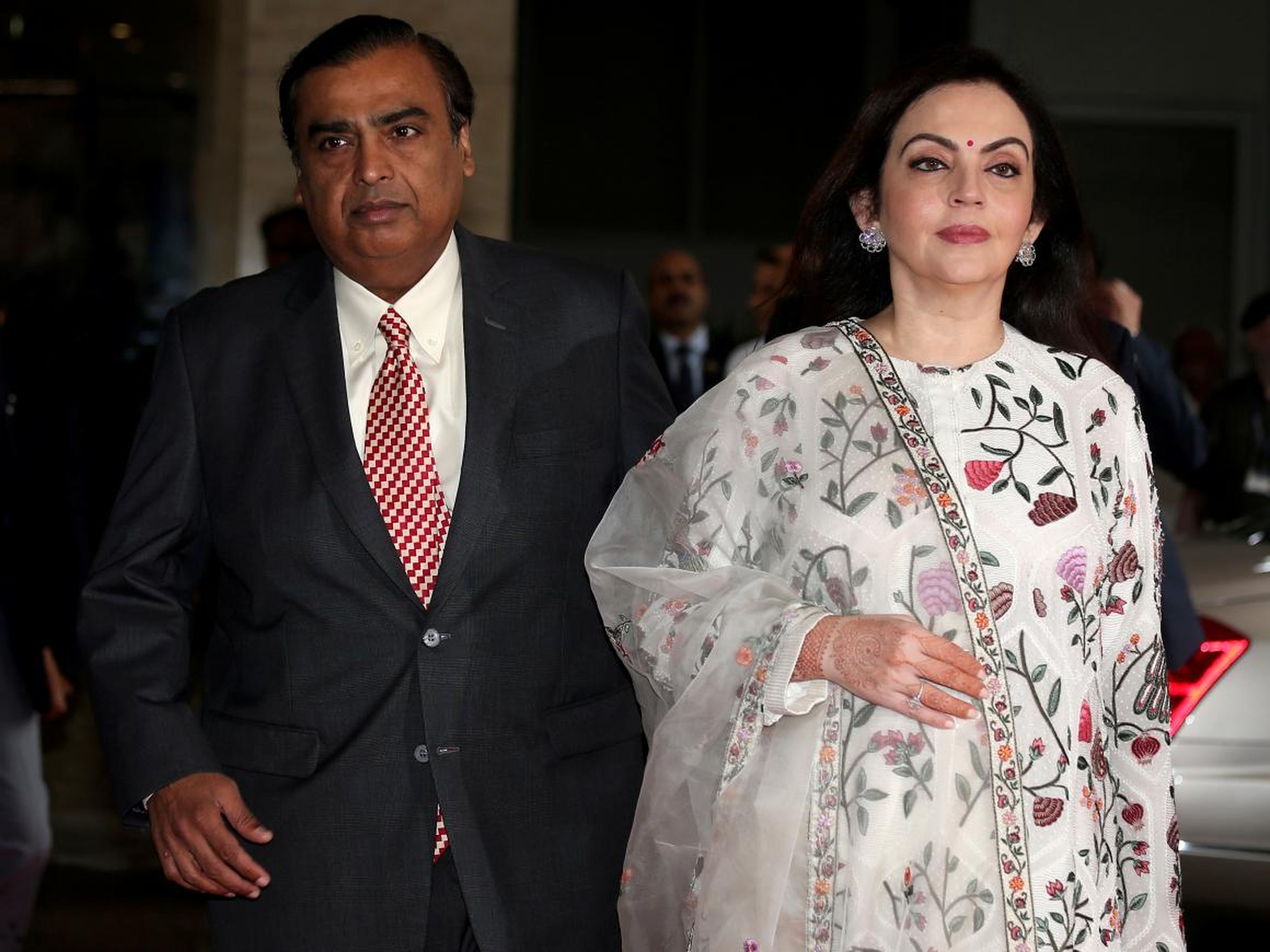 Mukesh Ambani is married to Nita Ambani, who Forbes called "The First Lady Of Indian Business" in 2016.