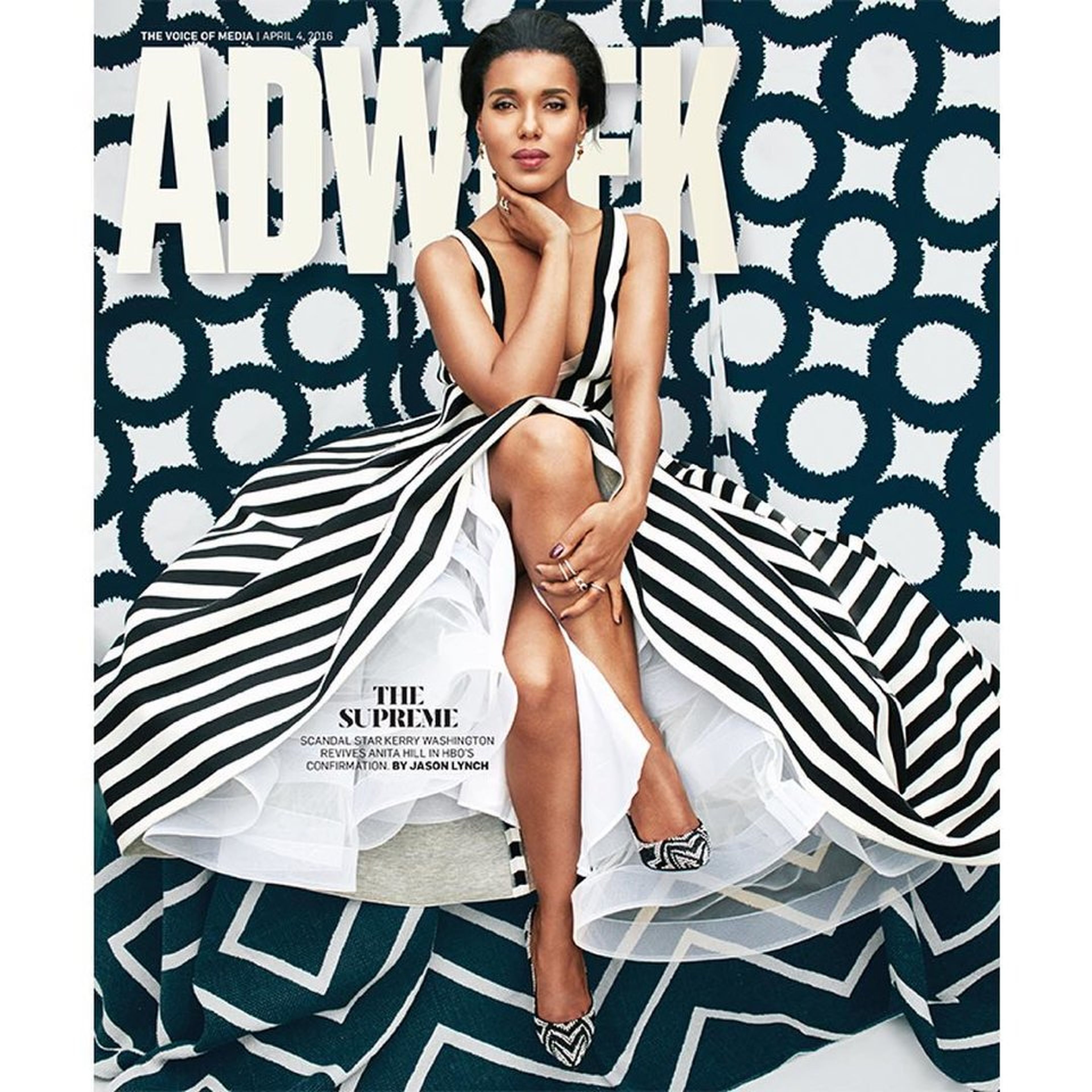 La portada de Adweek de Kerry Washington en 2016 no emocionó a la actriz.