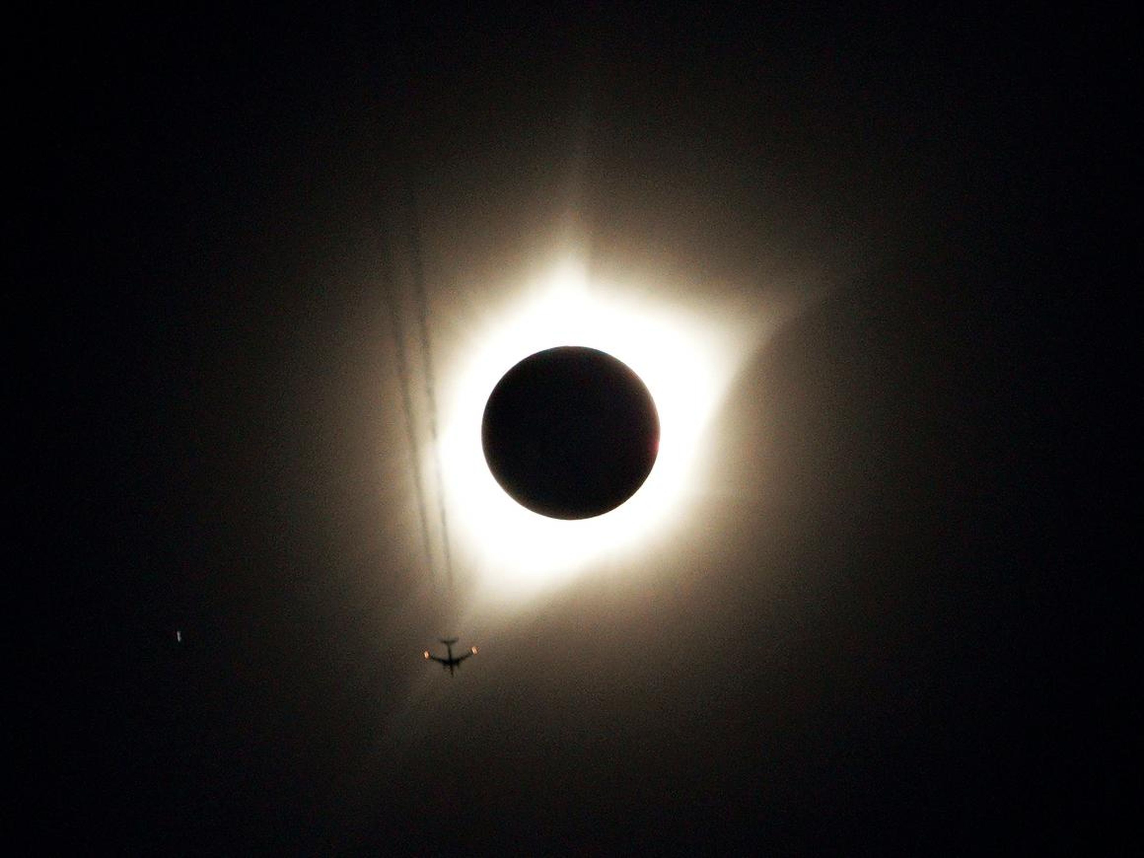 The solar eclipse.