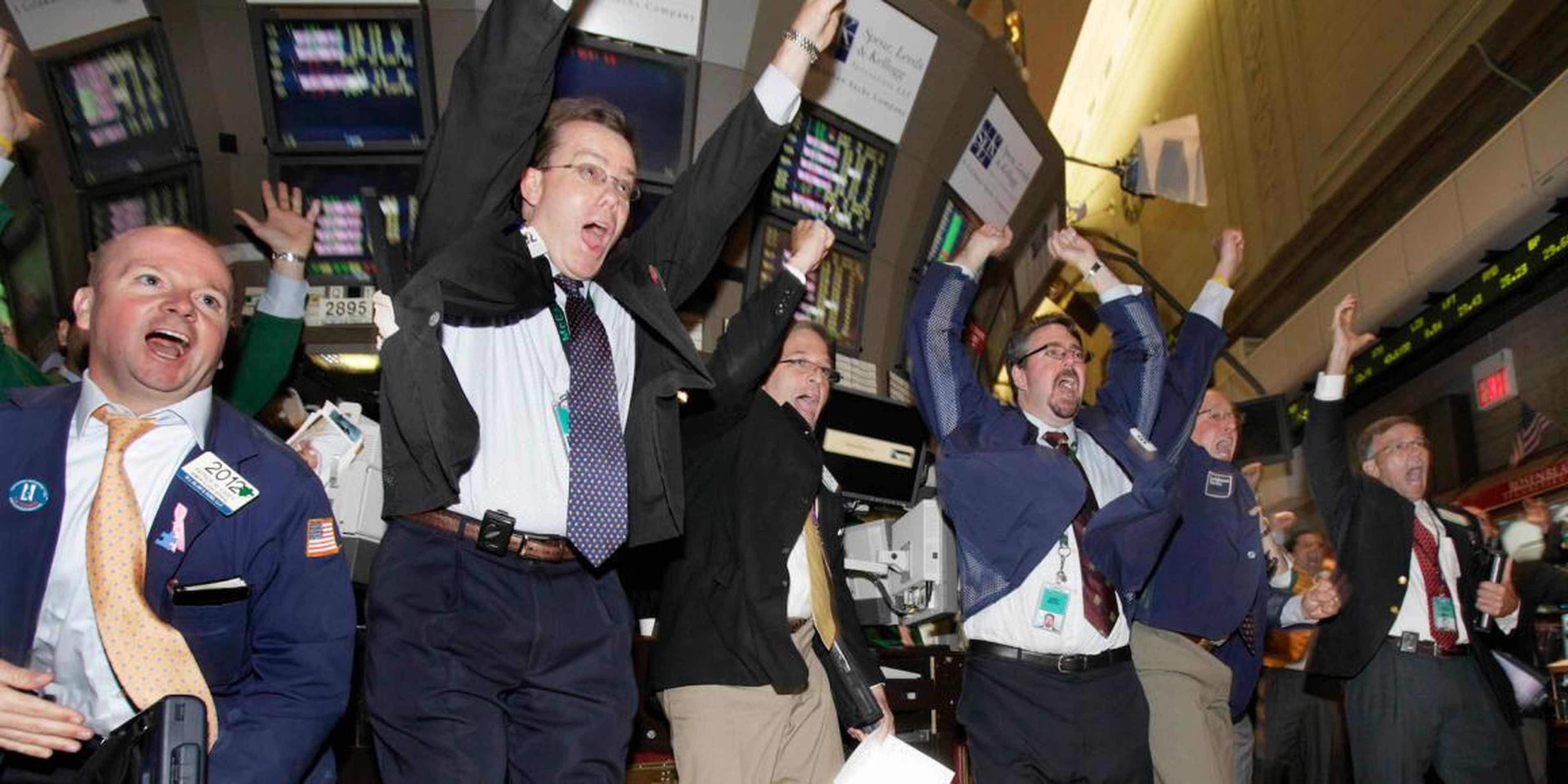 Traders are having a happy Monday.