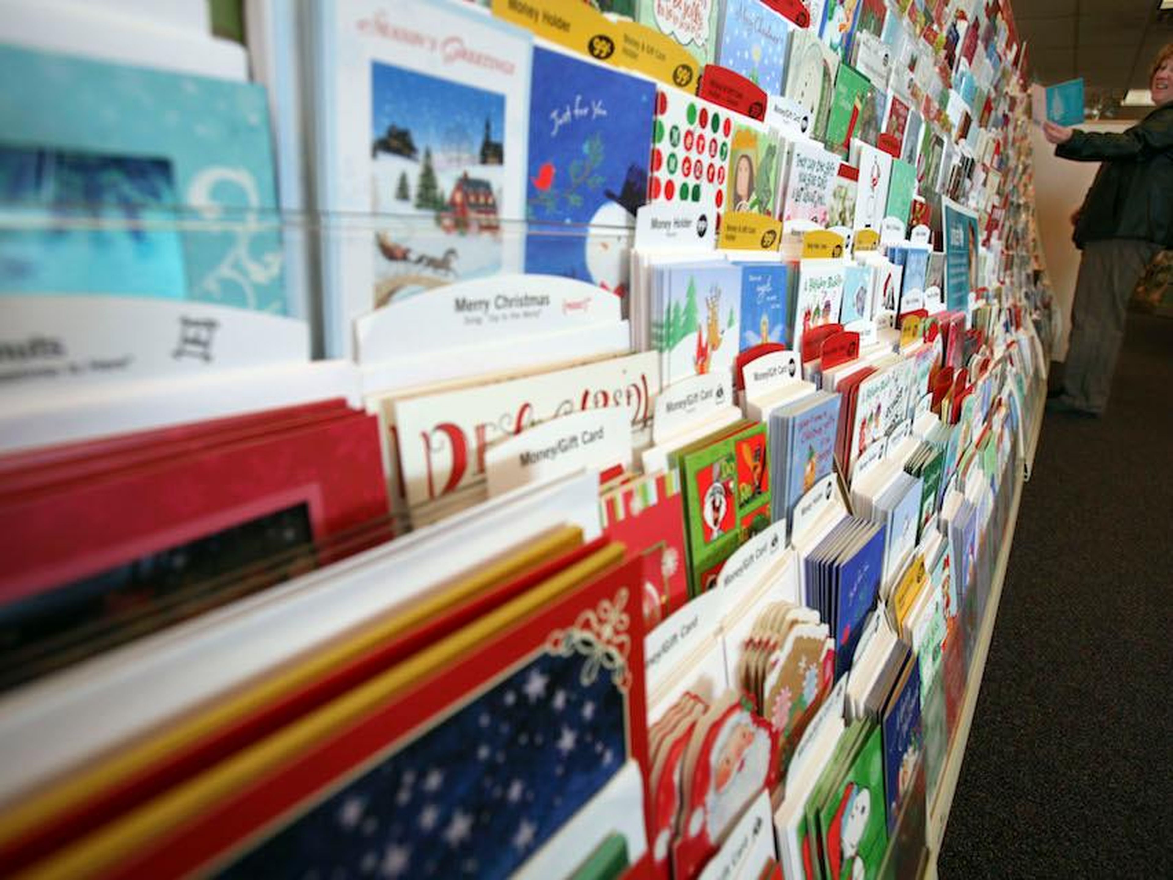 Una selección de postales de navidad.