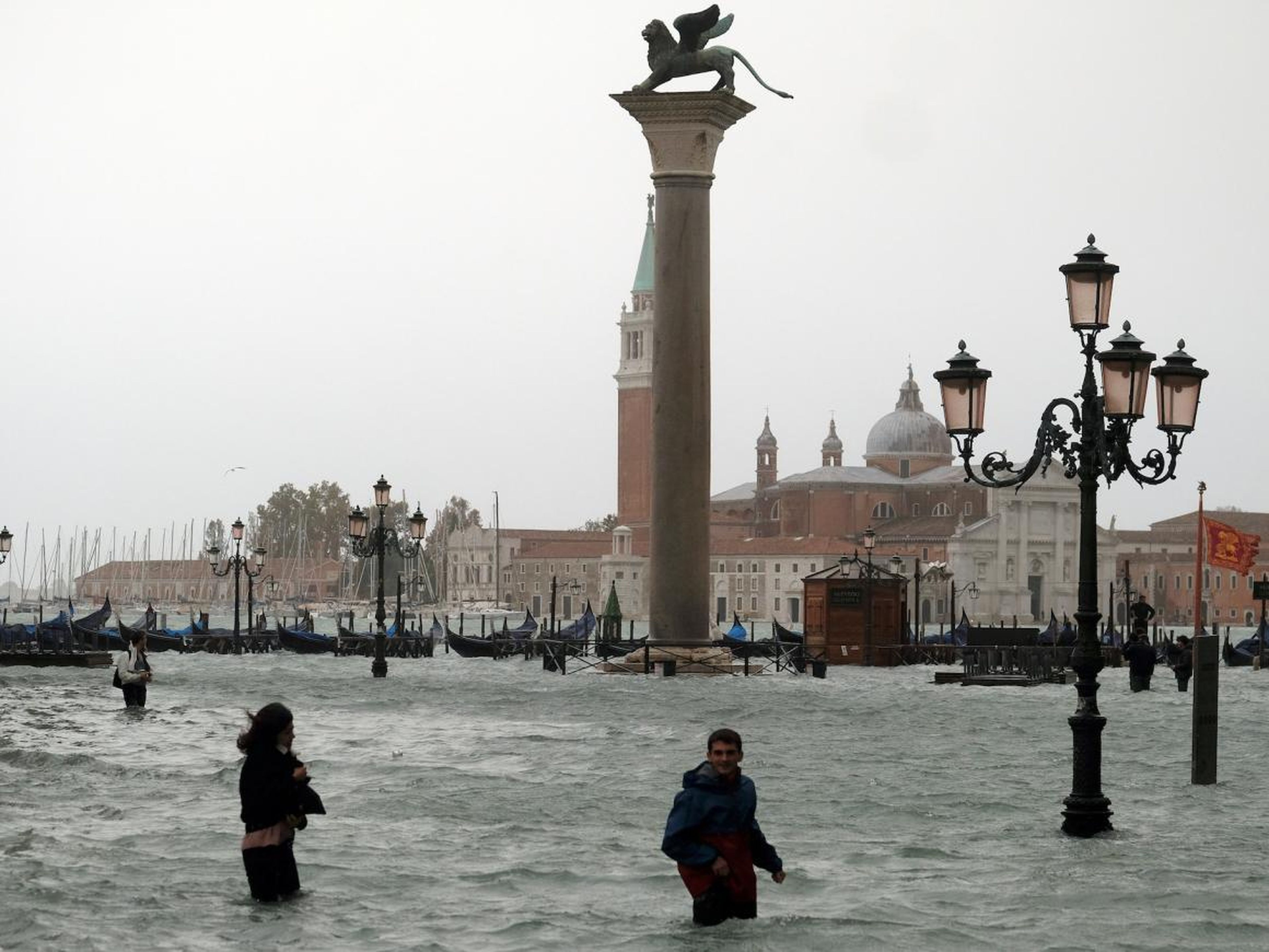 Venice frequently floods, but at the end of October 2018, Italy was hit by a series of intense storms that left three-quarters of Venice submerged. At least 11 people died in Italy in the country's worst flooding in a decade.