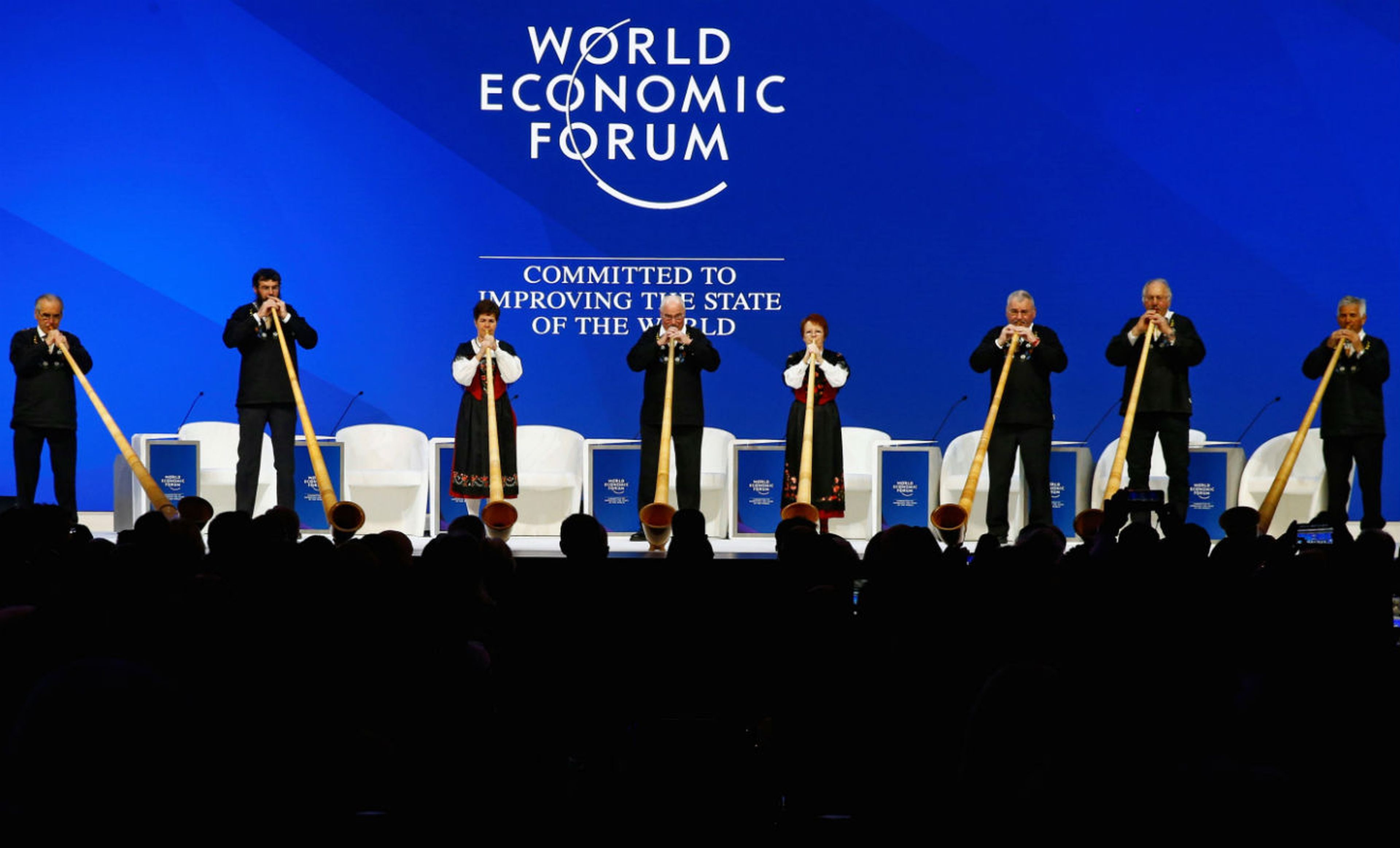 Actuación en el Foro Económico Mundial en Davos.