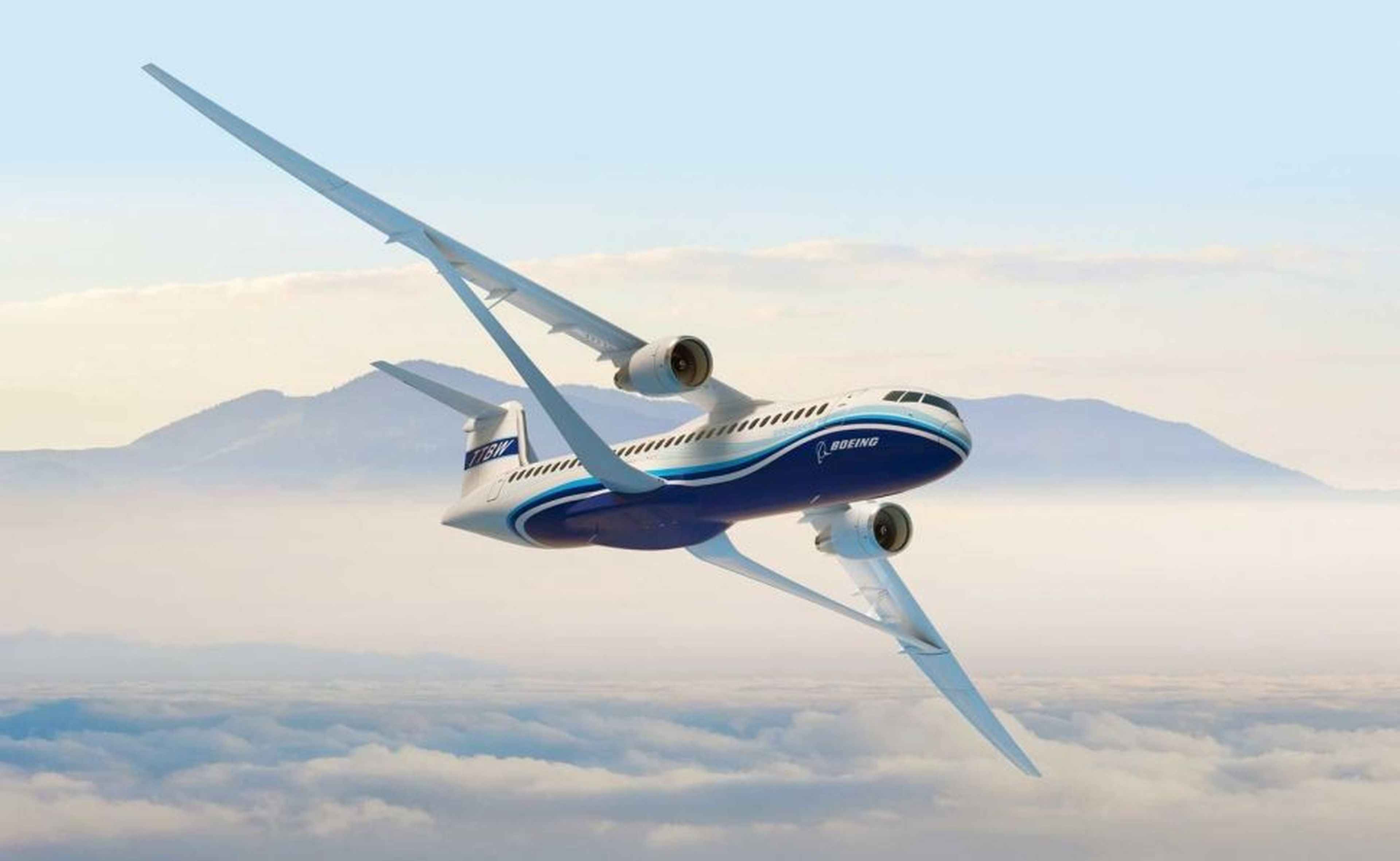 El nuevo modelo TTBW de Boeing puede consumir un 8% menos de combustible.