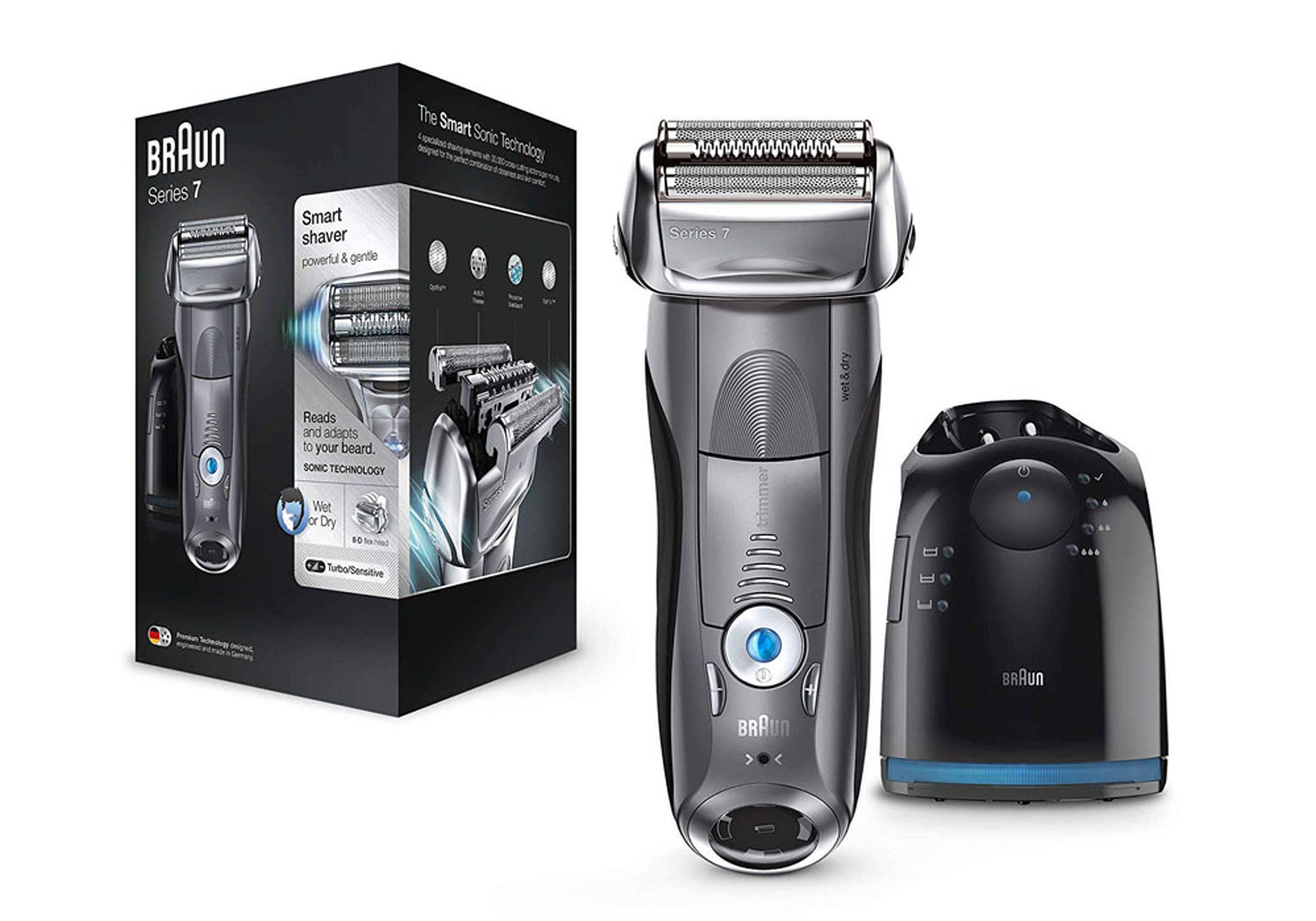 Las mejores ofertas en Máquina de afeitar eléctrica Braun Gris para Hombres