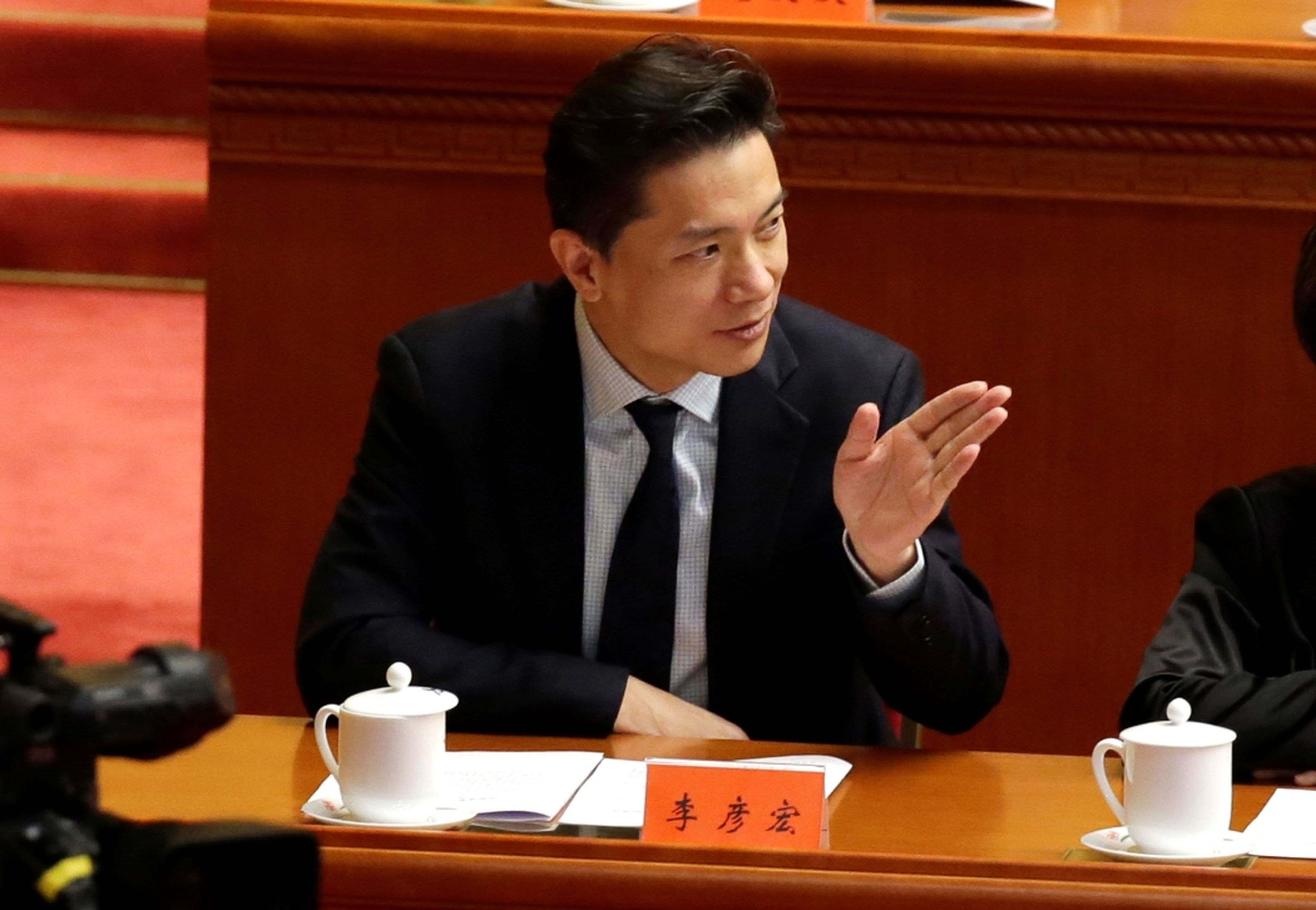 El CEO de Baidu, Robin Li, en un evento en Pekín en 2018.