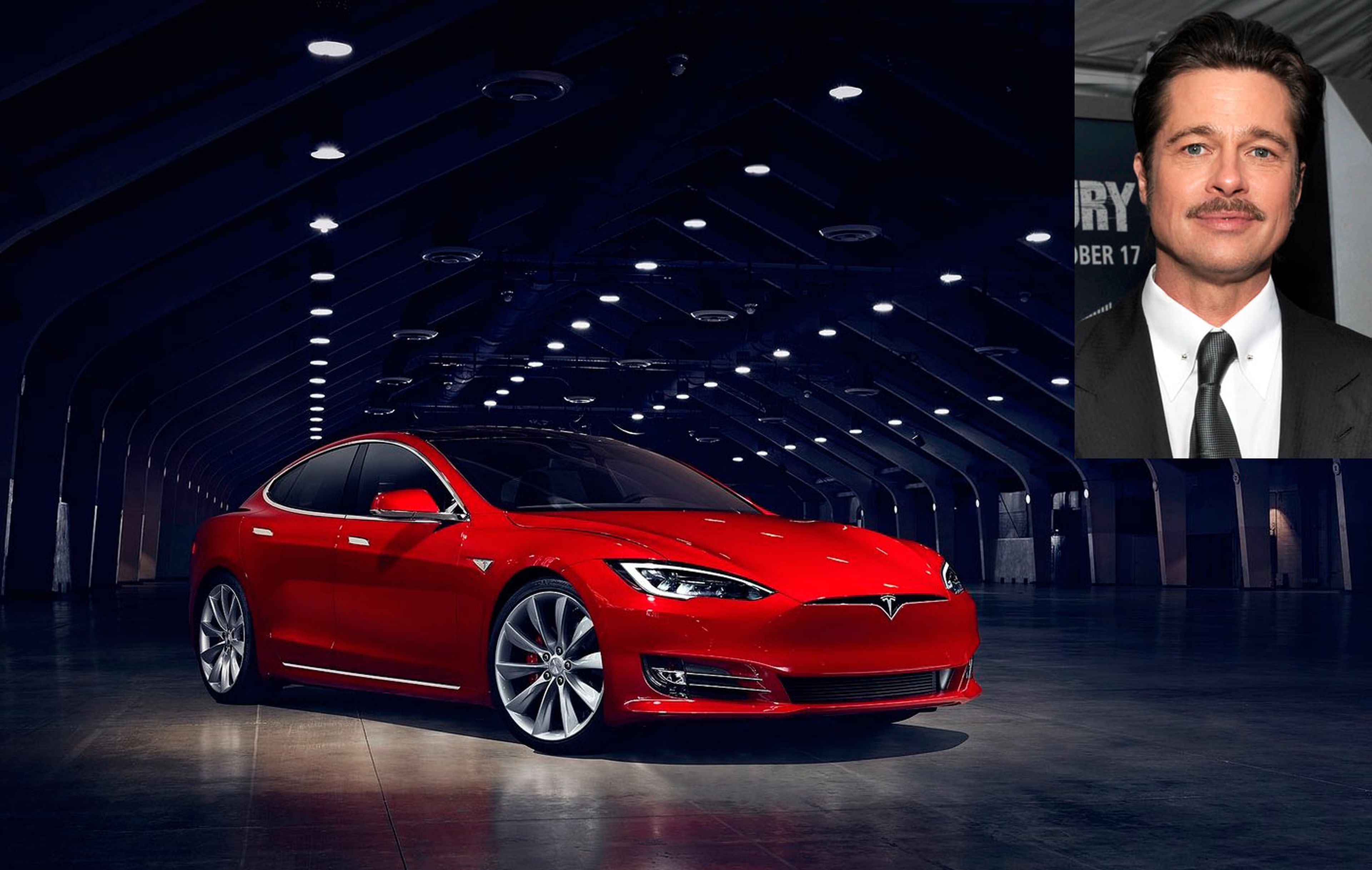 Coches de famosos: Tesla Model S de Brad Pitt