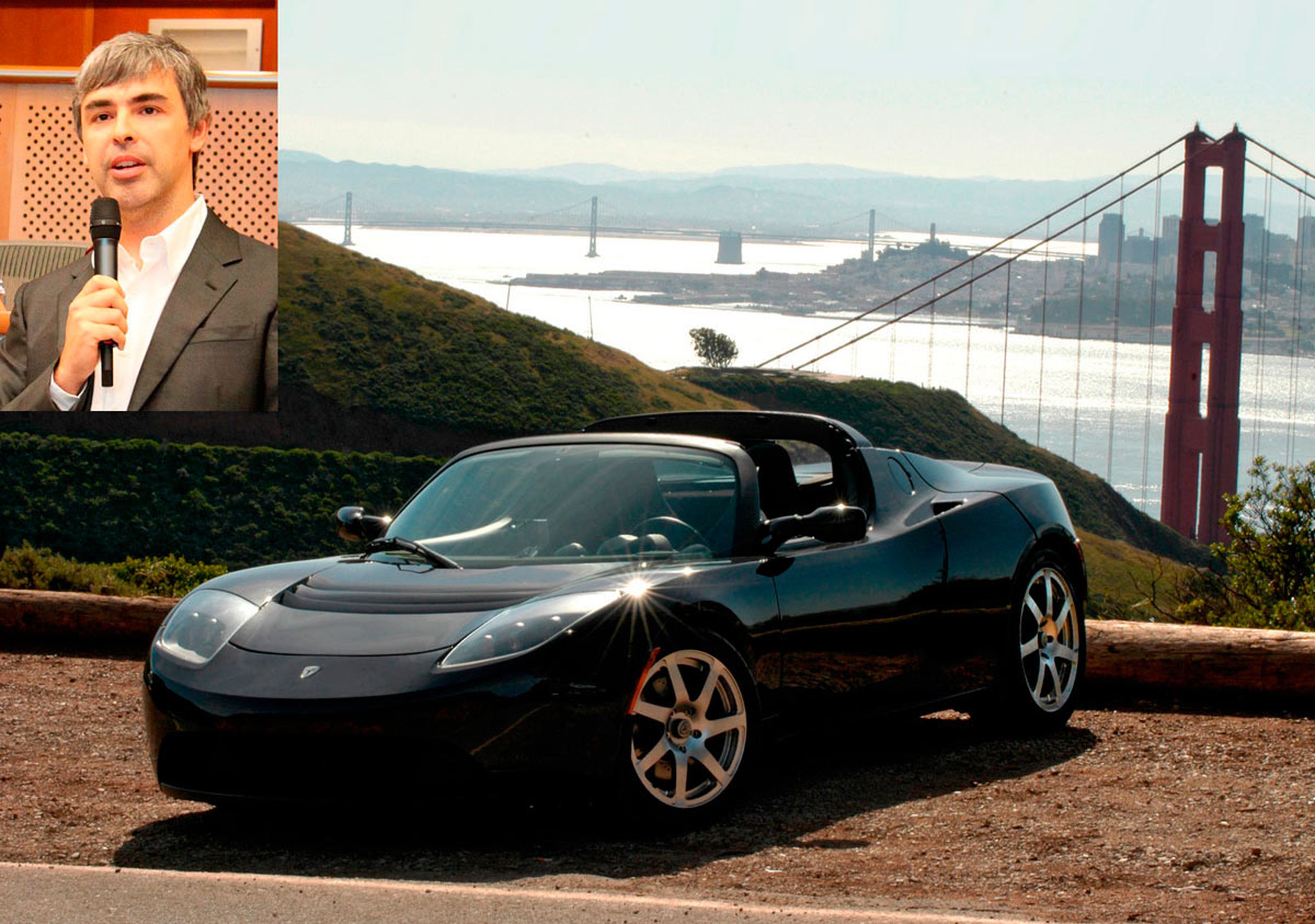 Coches de famosos: Tesla Roadster de Larry Page