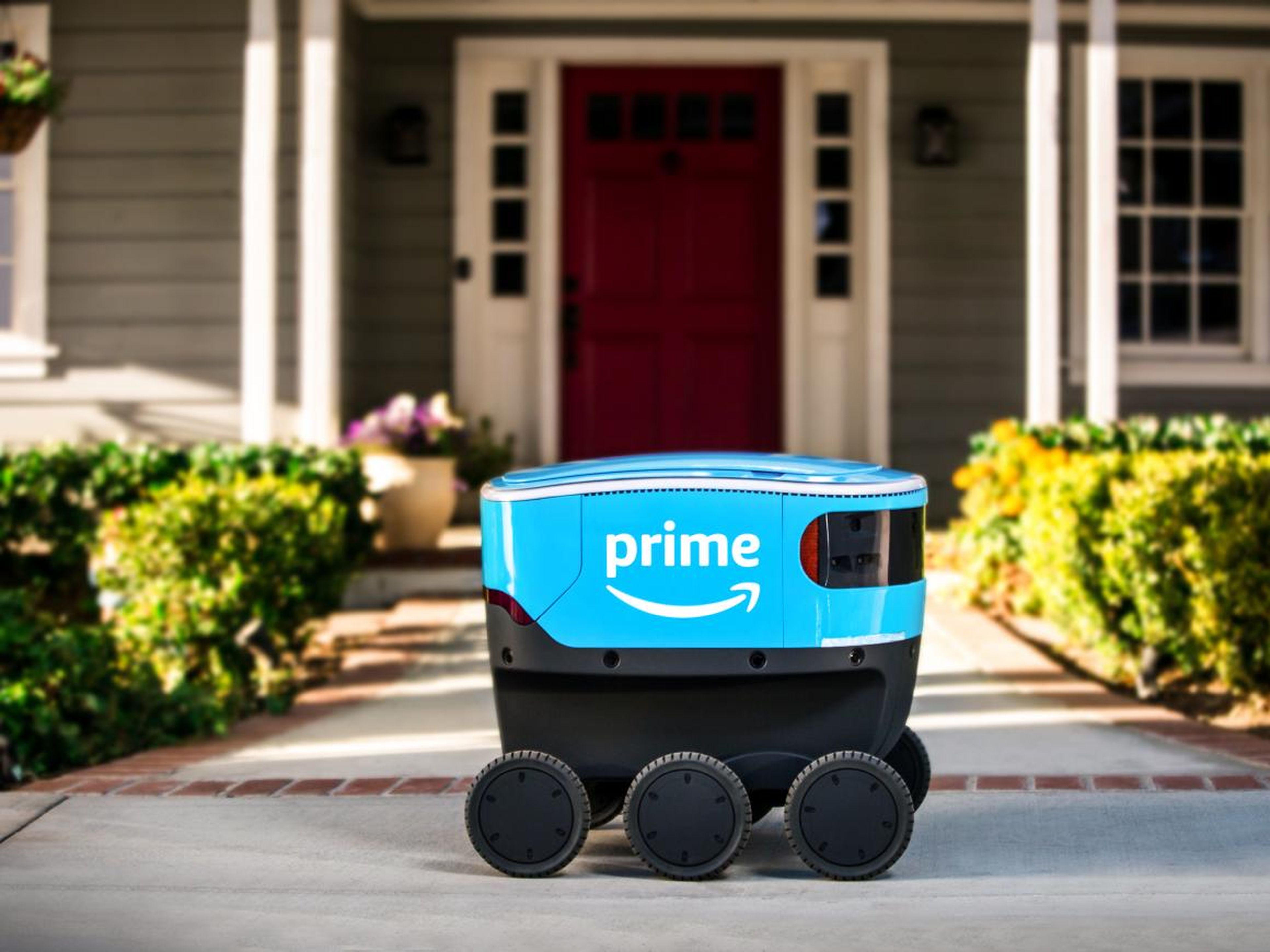 El nuevo robot de entregas de Amazon, el Amazon Scout.