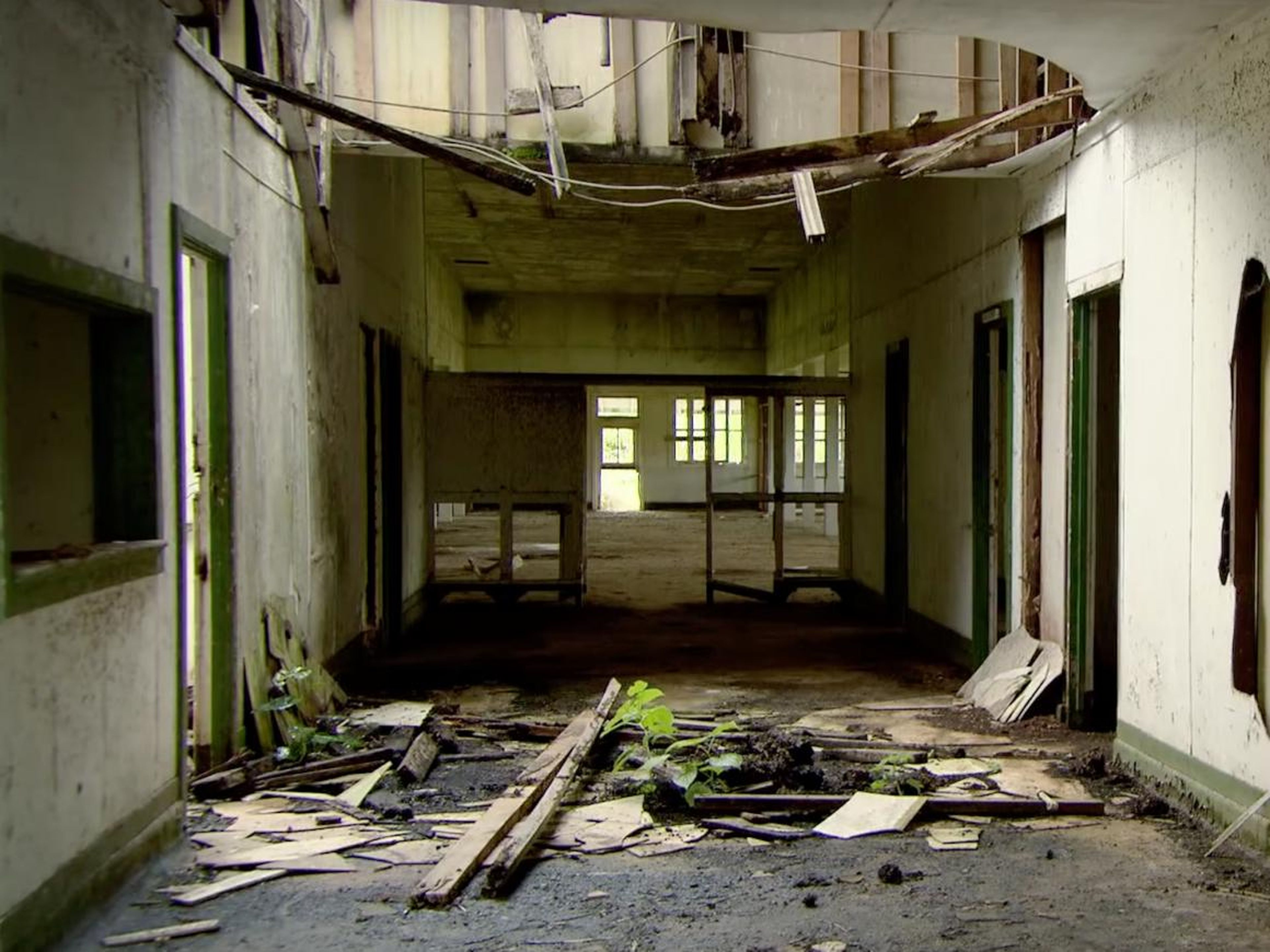 The decaying hospital in Fordlandia.
