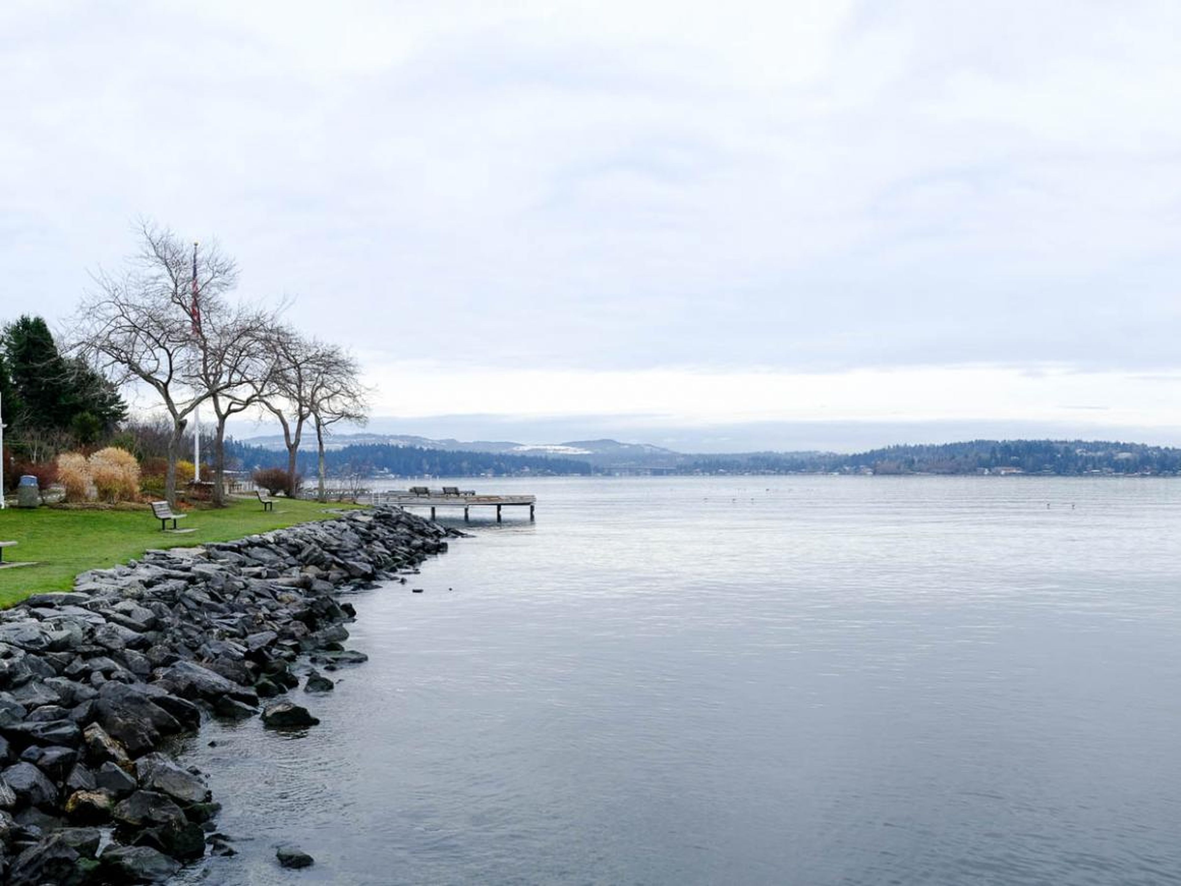 The city has a spectacular view of Seattle, Lake Washington, and the surrounding area. You feel miles away from Seattle's bustling downtown from here.