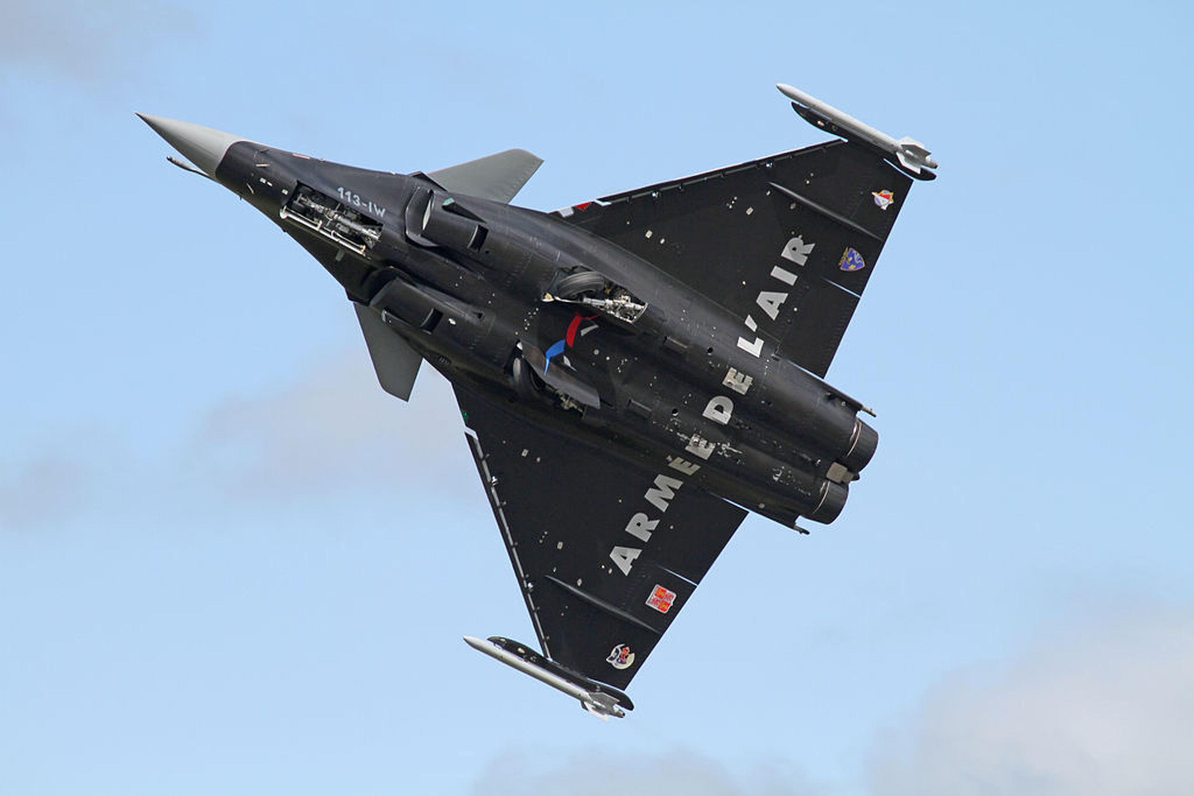 Un caza Rafale del grupo Dassault