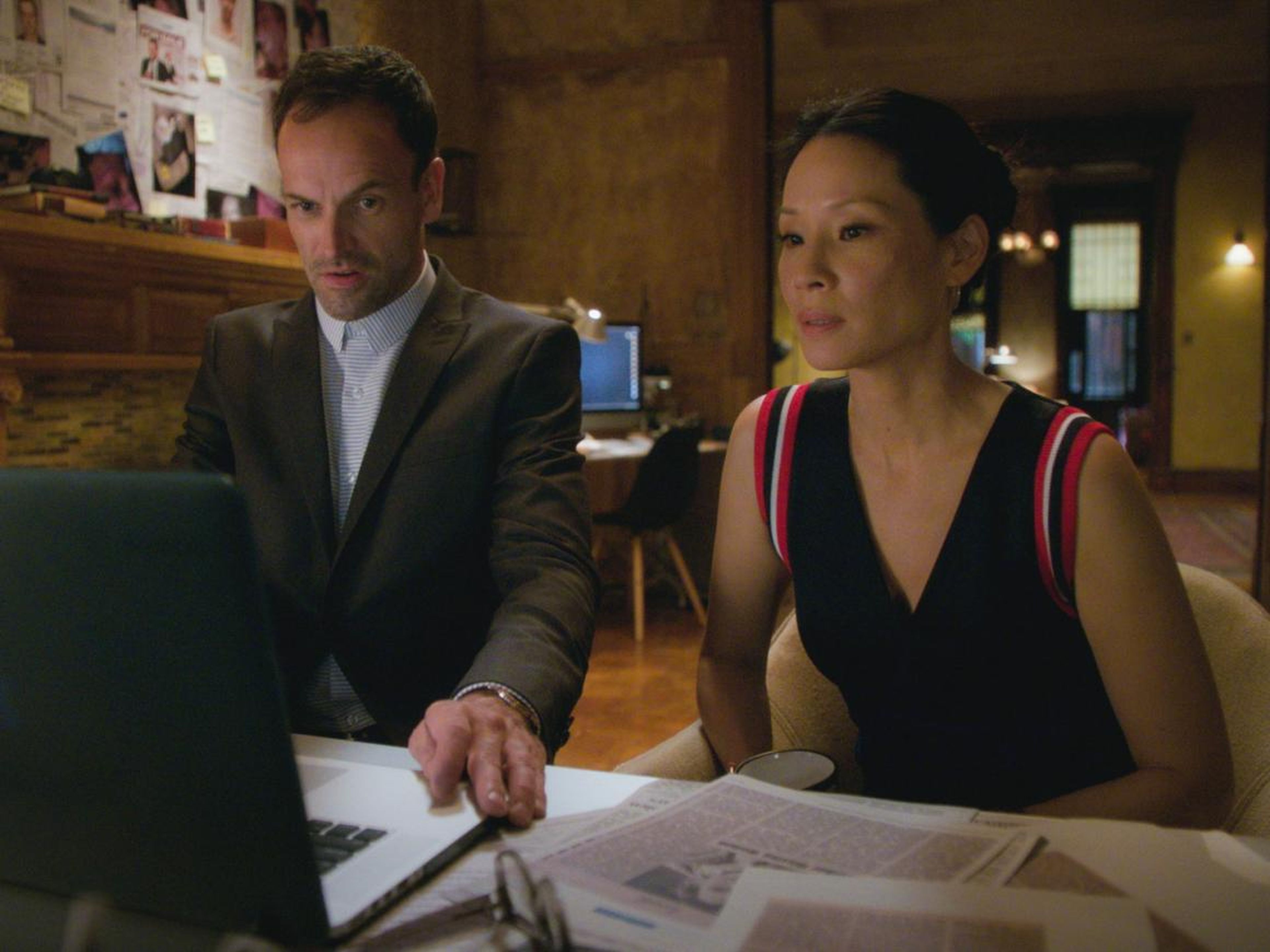 Jonny Lee Miller and Lucy Liu star on the series.