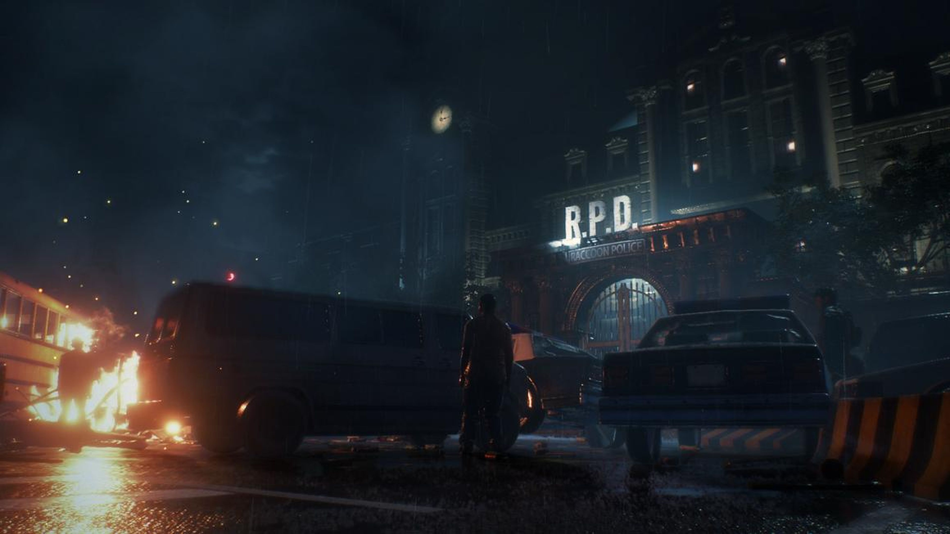 "Resident Evil 2" begins in the zombie-infested streets of Racoon City, forcing players to take refuge in the police department.