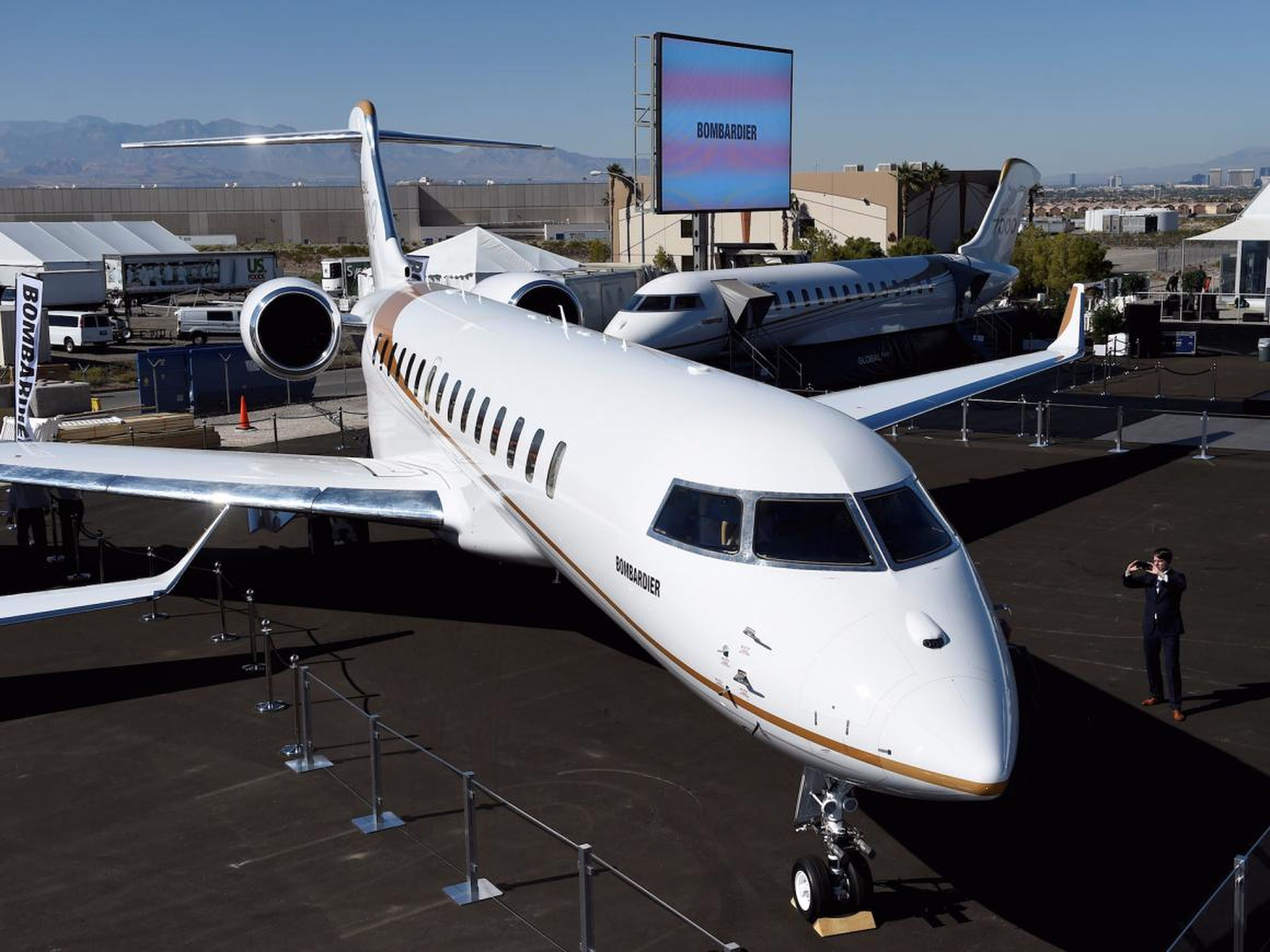 The Global 7500, originally known as the Global 7000, is Bombardier's most expensive offering, at $72.8 million.