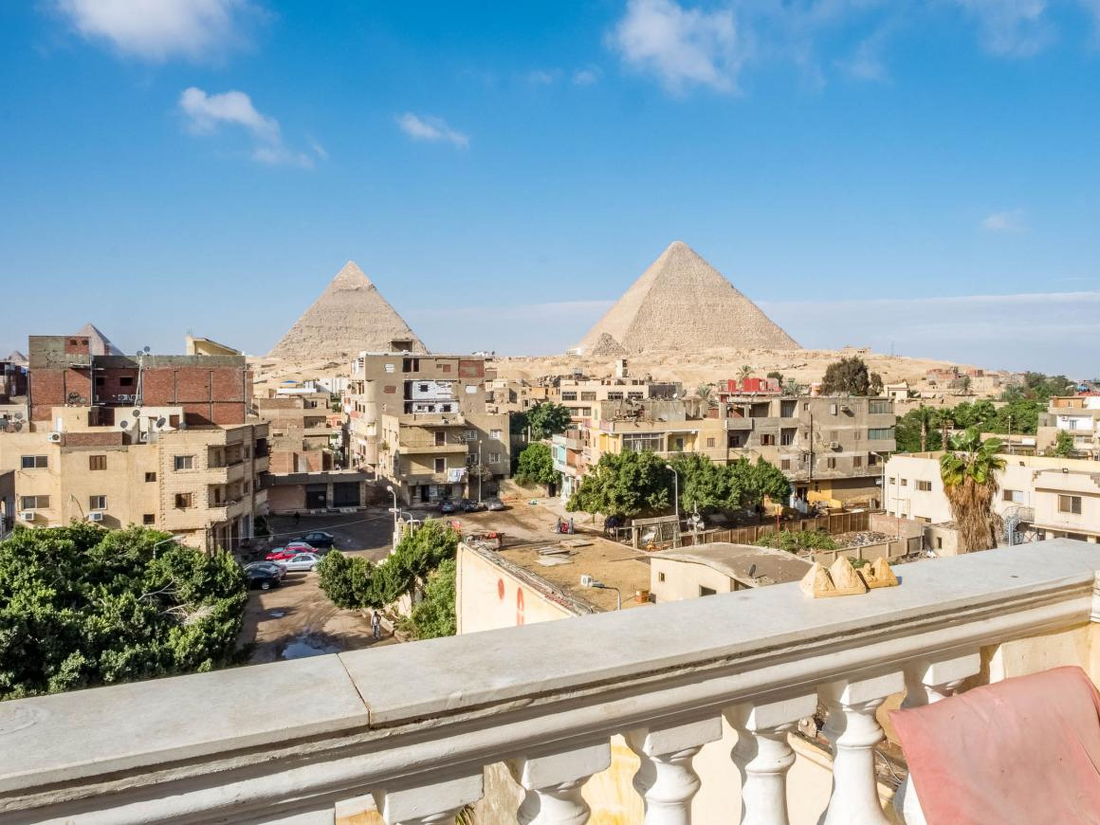 I stayed in the shadow of Egypt's iconic pyramids, and they're more surreal than any photos can show