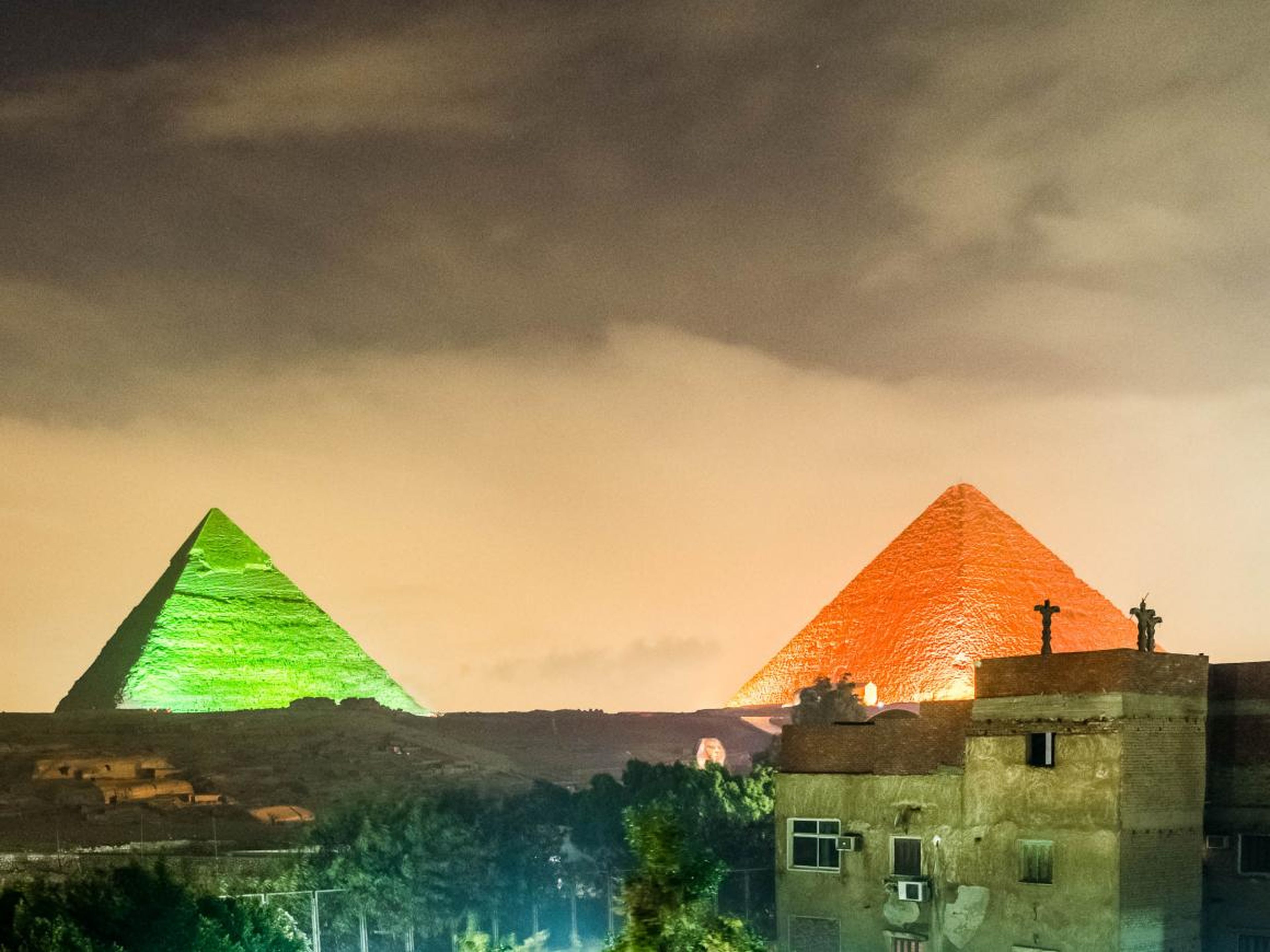 I stayed in the shadow of Egypt's iconic pyramids, and they're more surreal than any photos can show