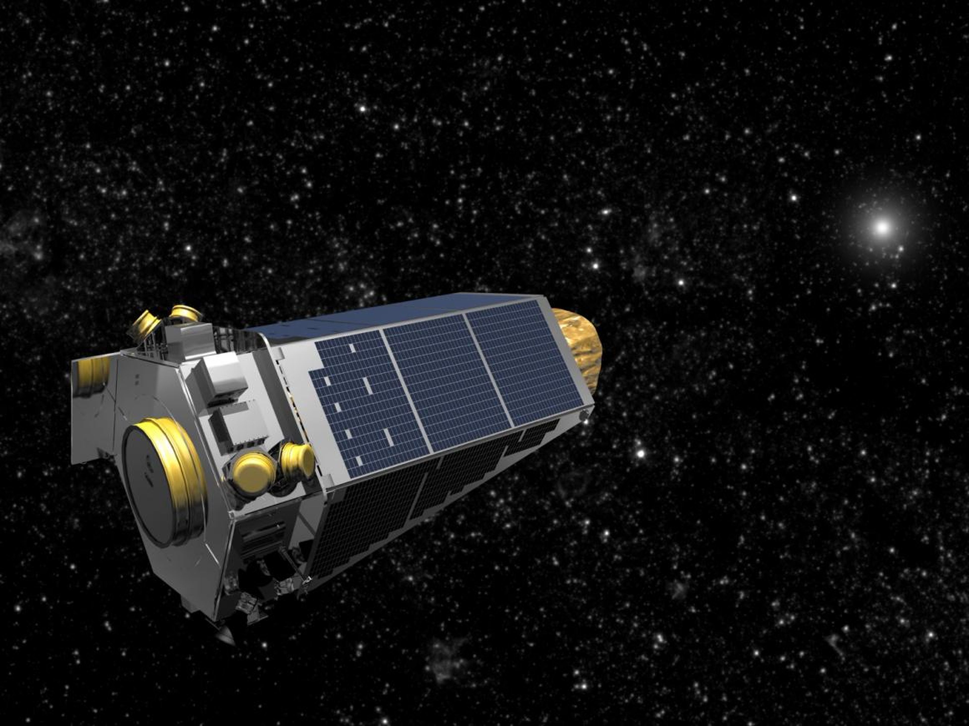 Una ilustración del telescopio espacial Kepler de la NASA