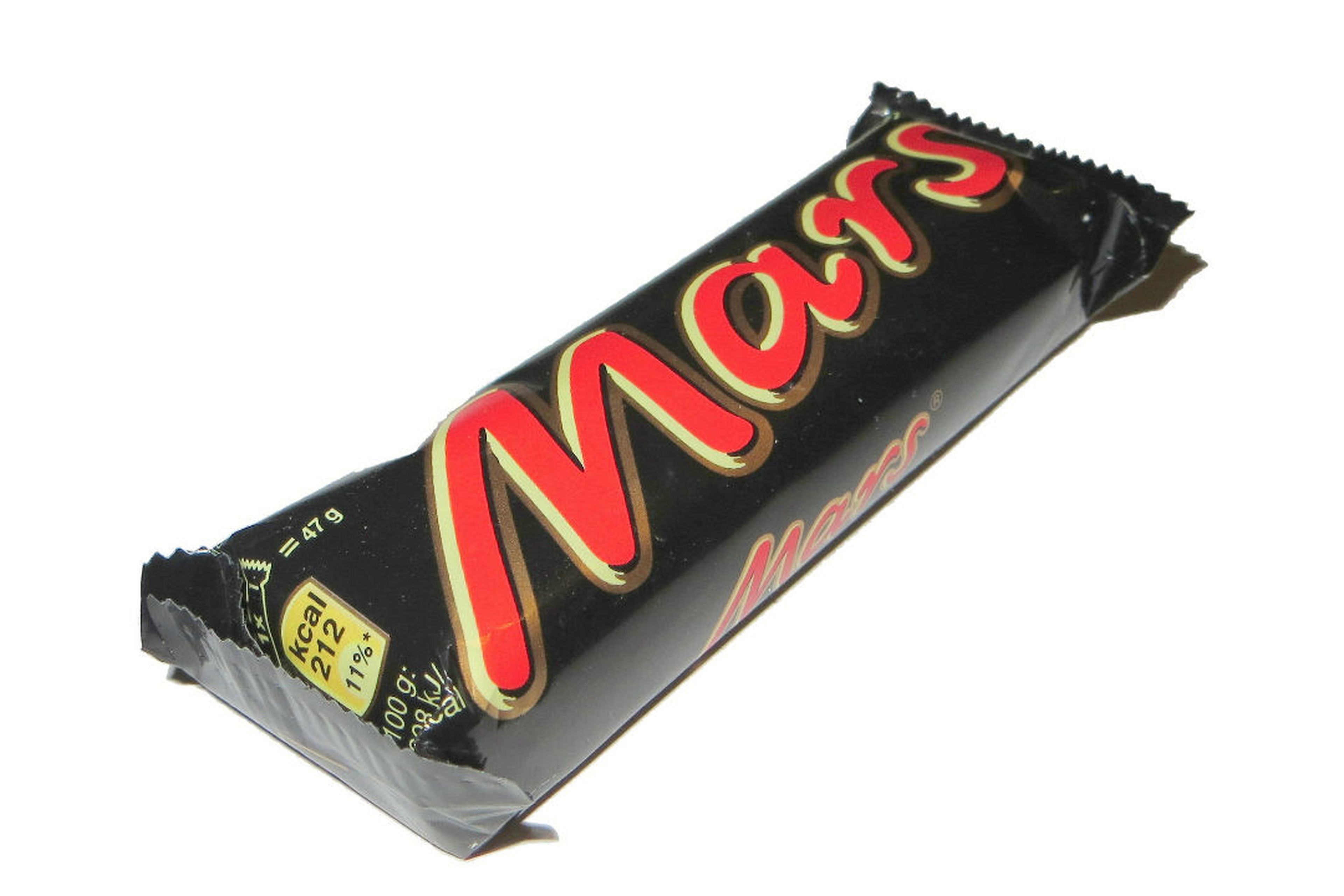 Una barra de chocolate Mars