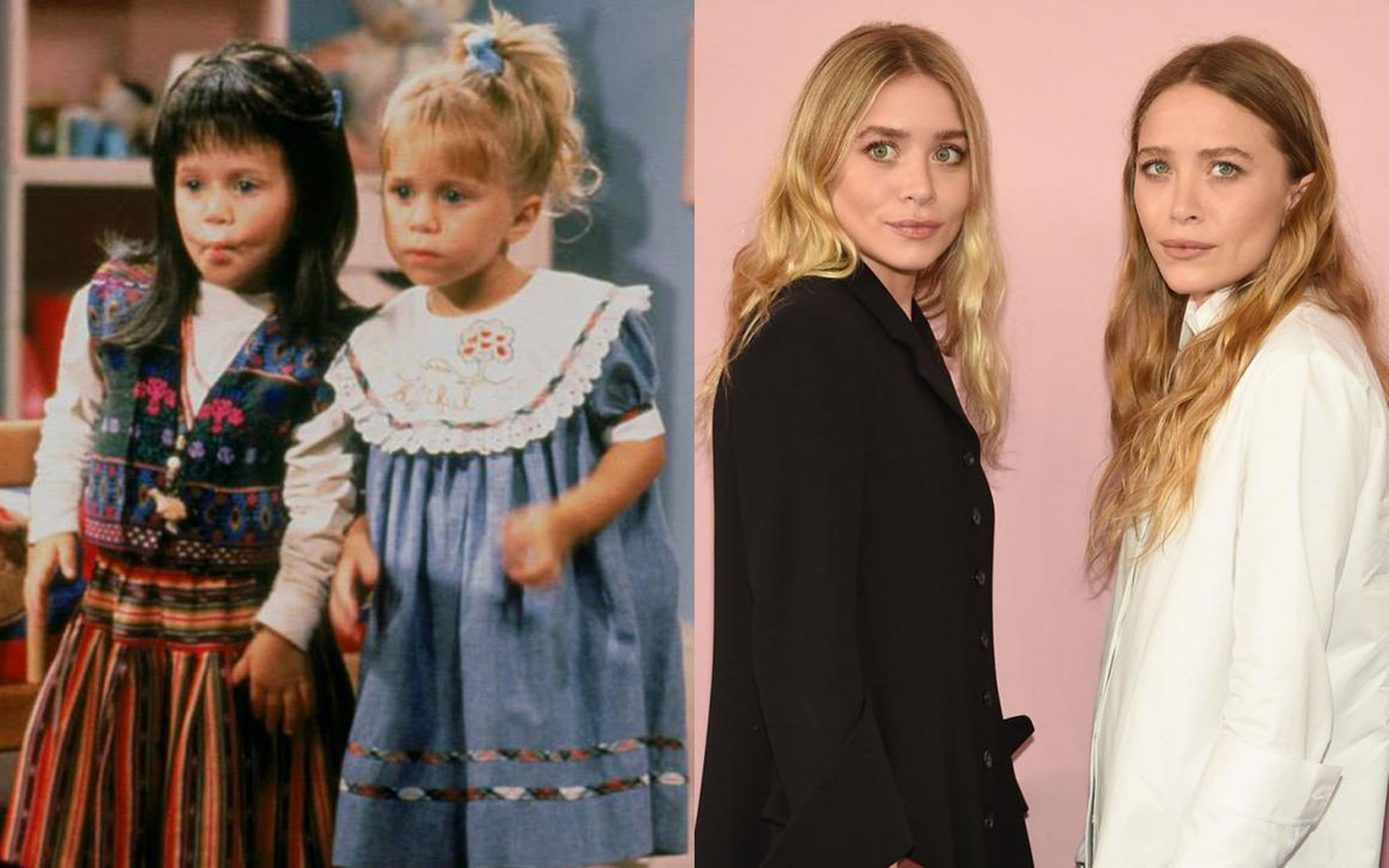 Mary-Kate y Ashley Olsen compartieron el papel de Michelle Tanner en "Full House", que fue solo el comienzo de sus carreras infantiles.