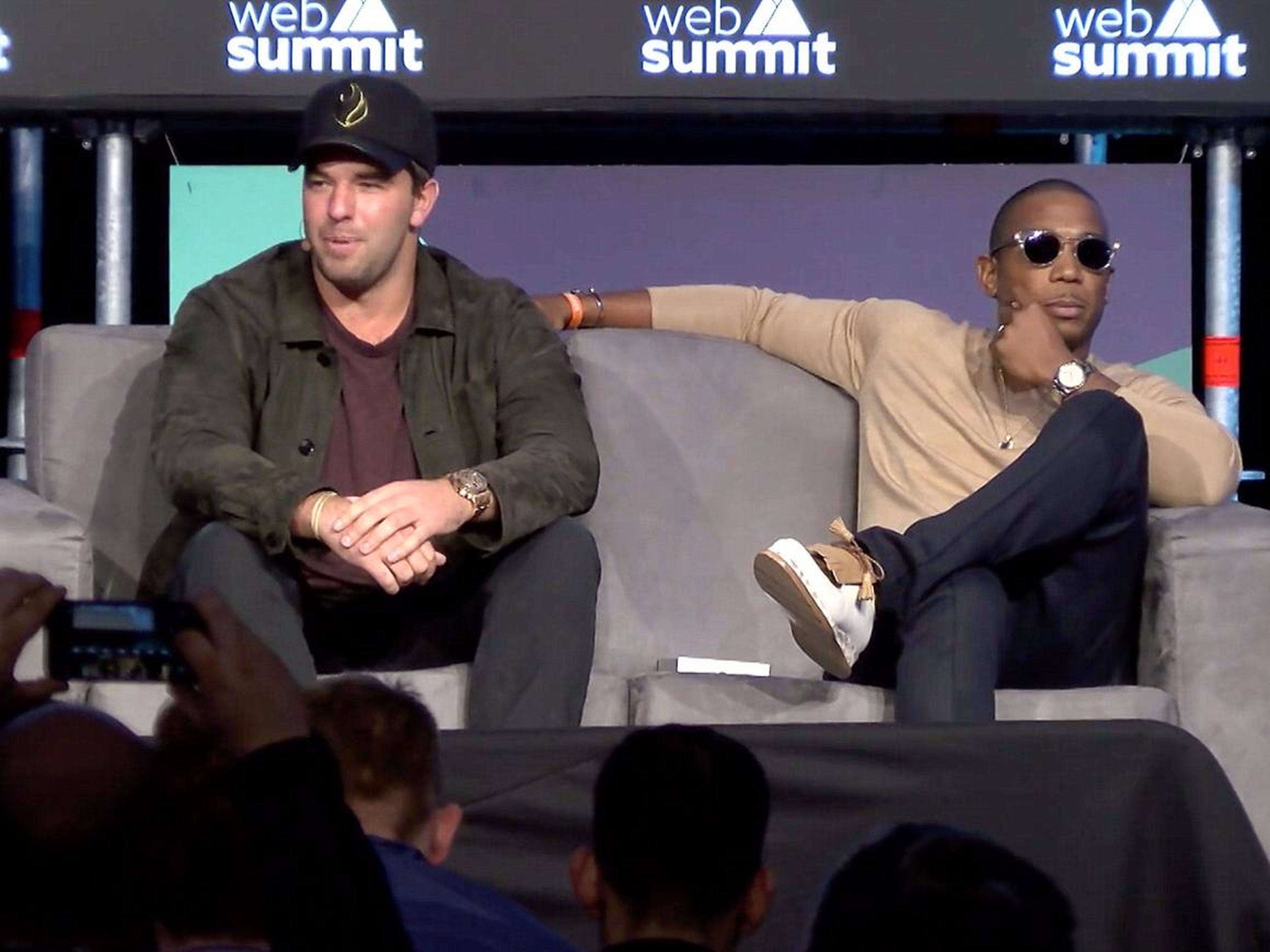 Fyre Festival cofounders Billy McFarland and Ja Rule speak at the MusicNotes Conference in November 2016.