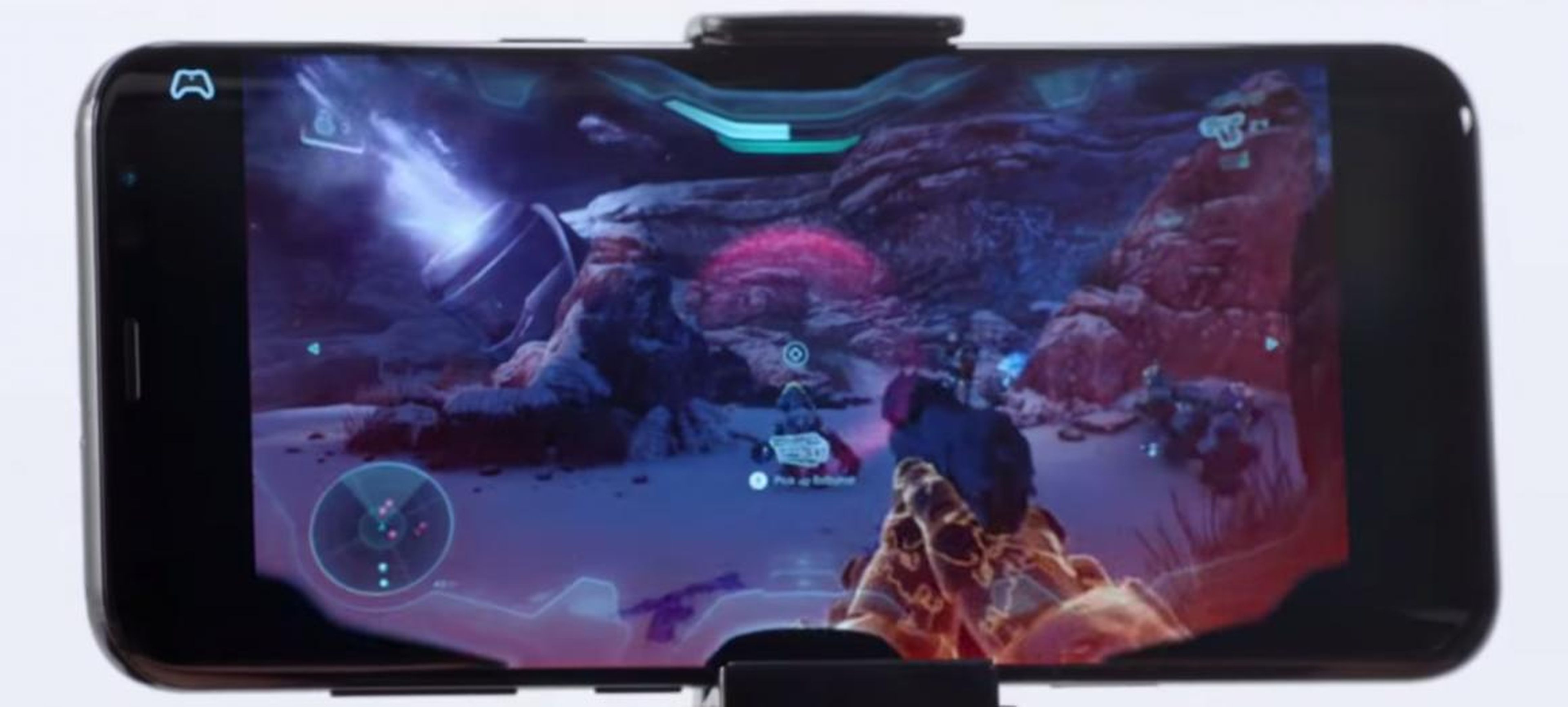 Microsoft's Project xCloud, running "Halo" on a smartphone.