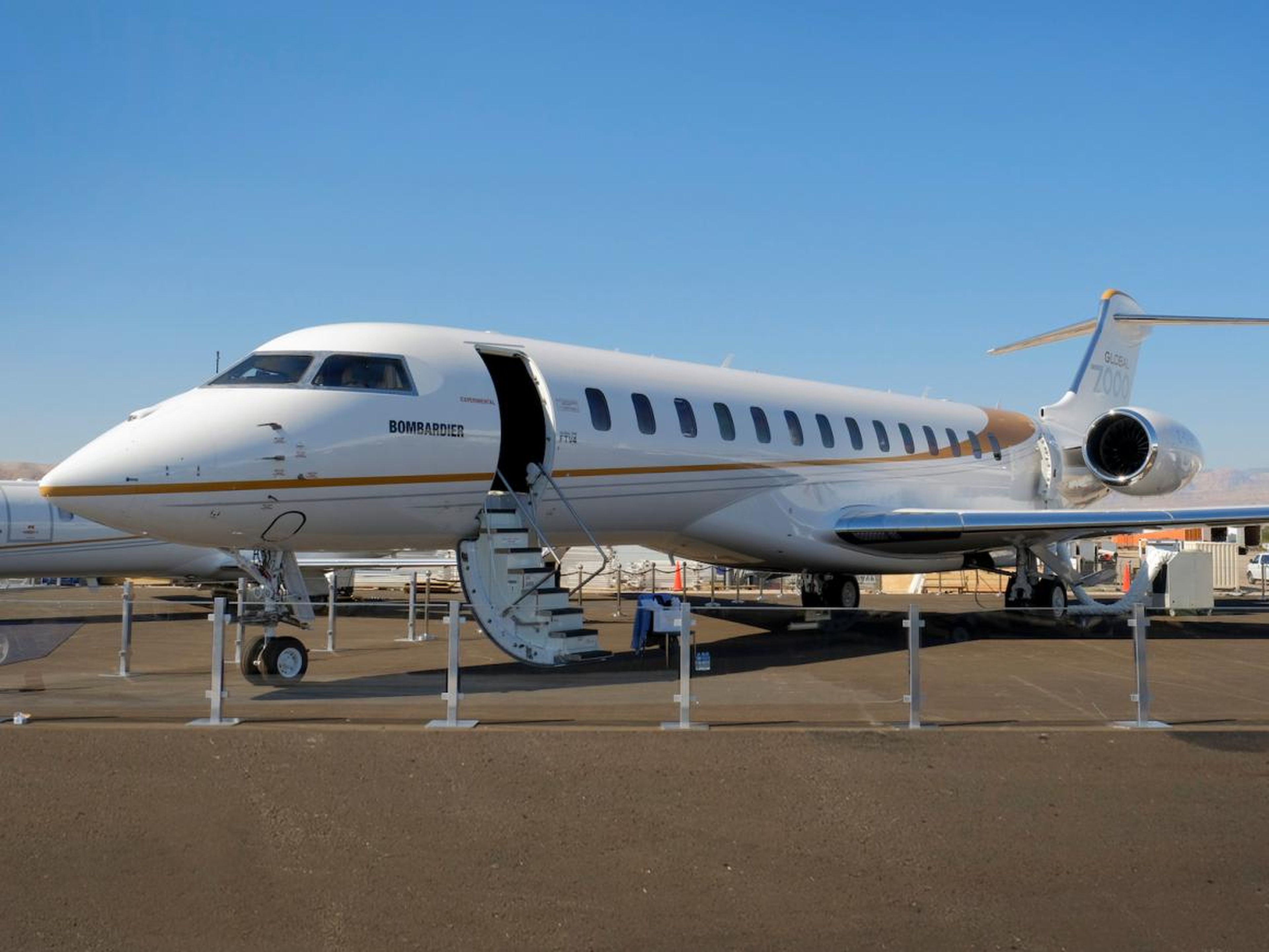 ... the newly introduced Global 7500, which entered service in December.
