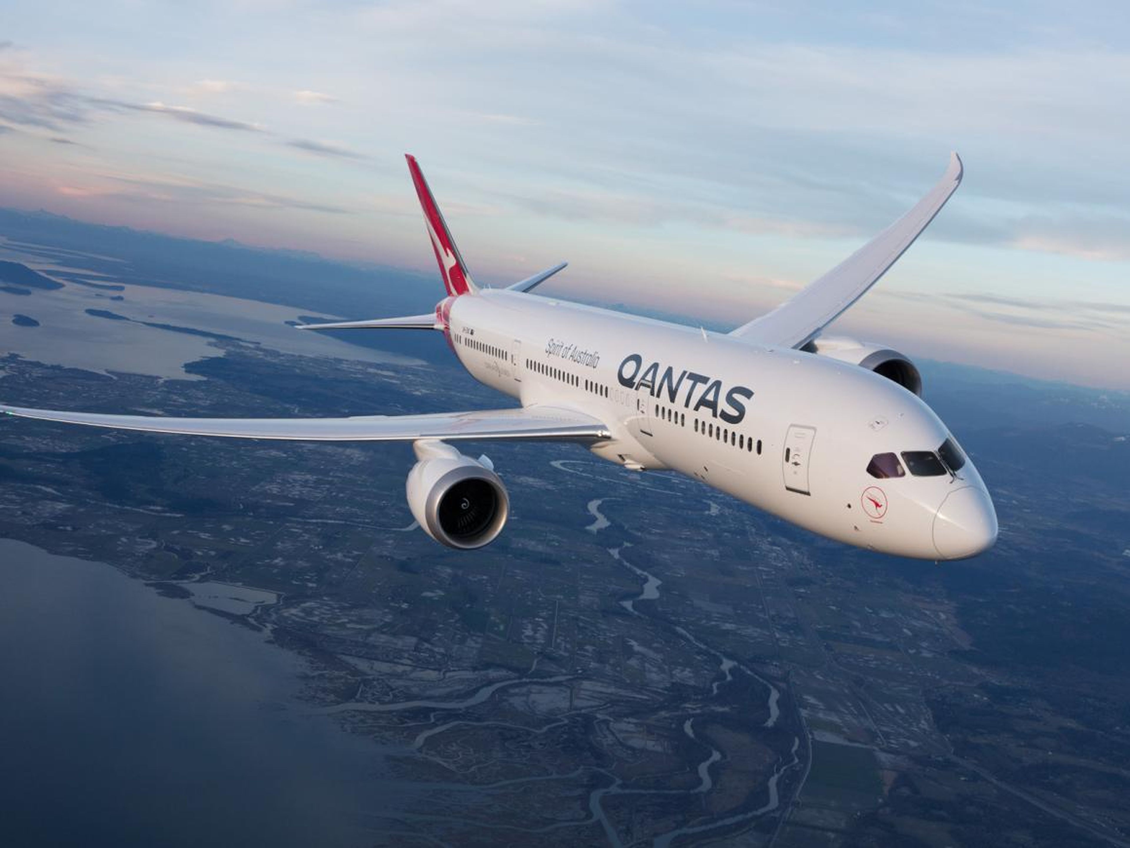 Un Qantas Boeing 787-9 Dreamliner.