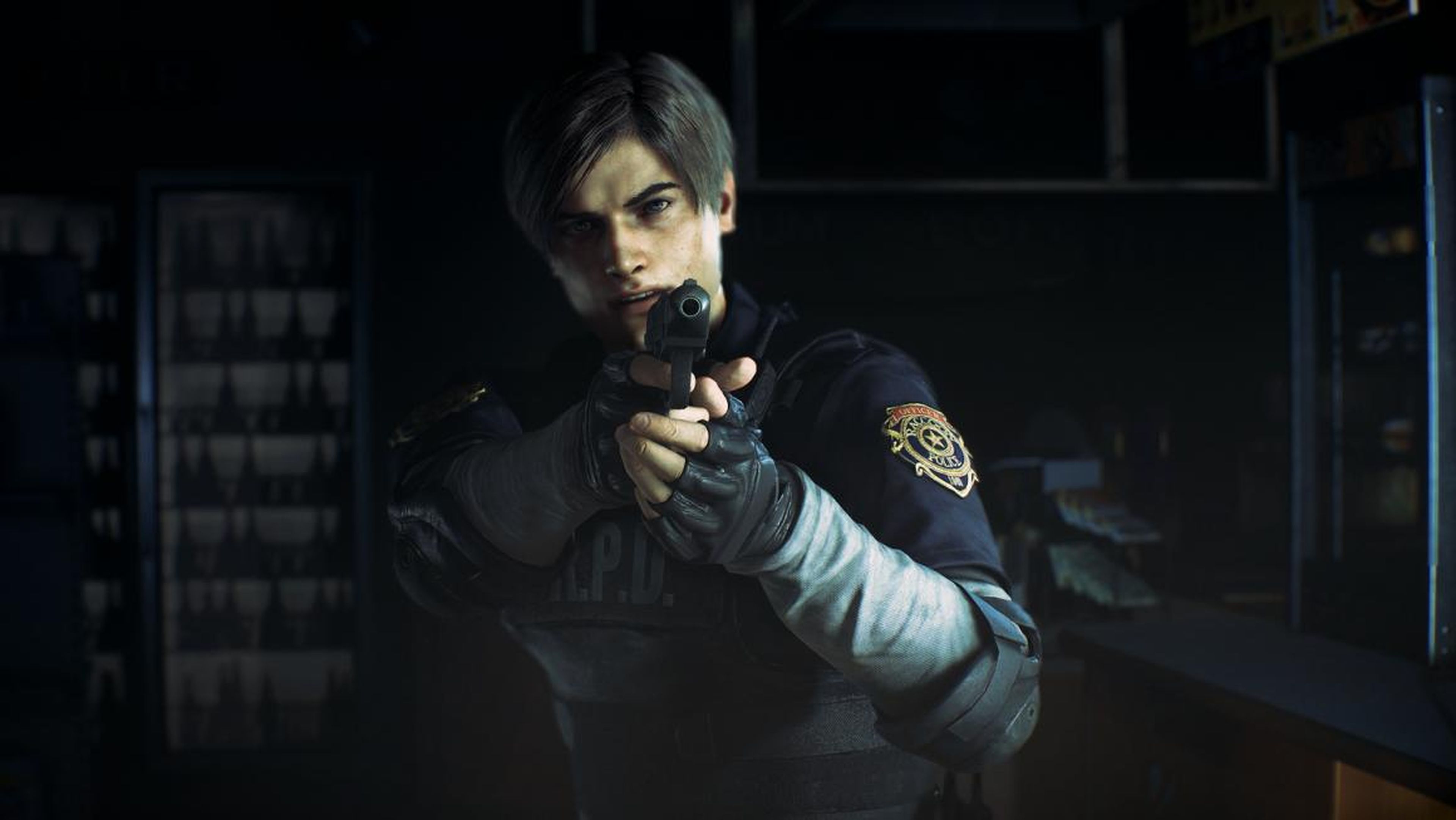 Leon's personality is a bit different in the remake, but he's still the rookie cop we know.