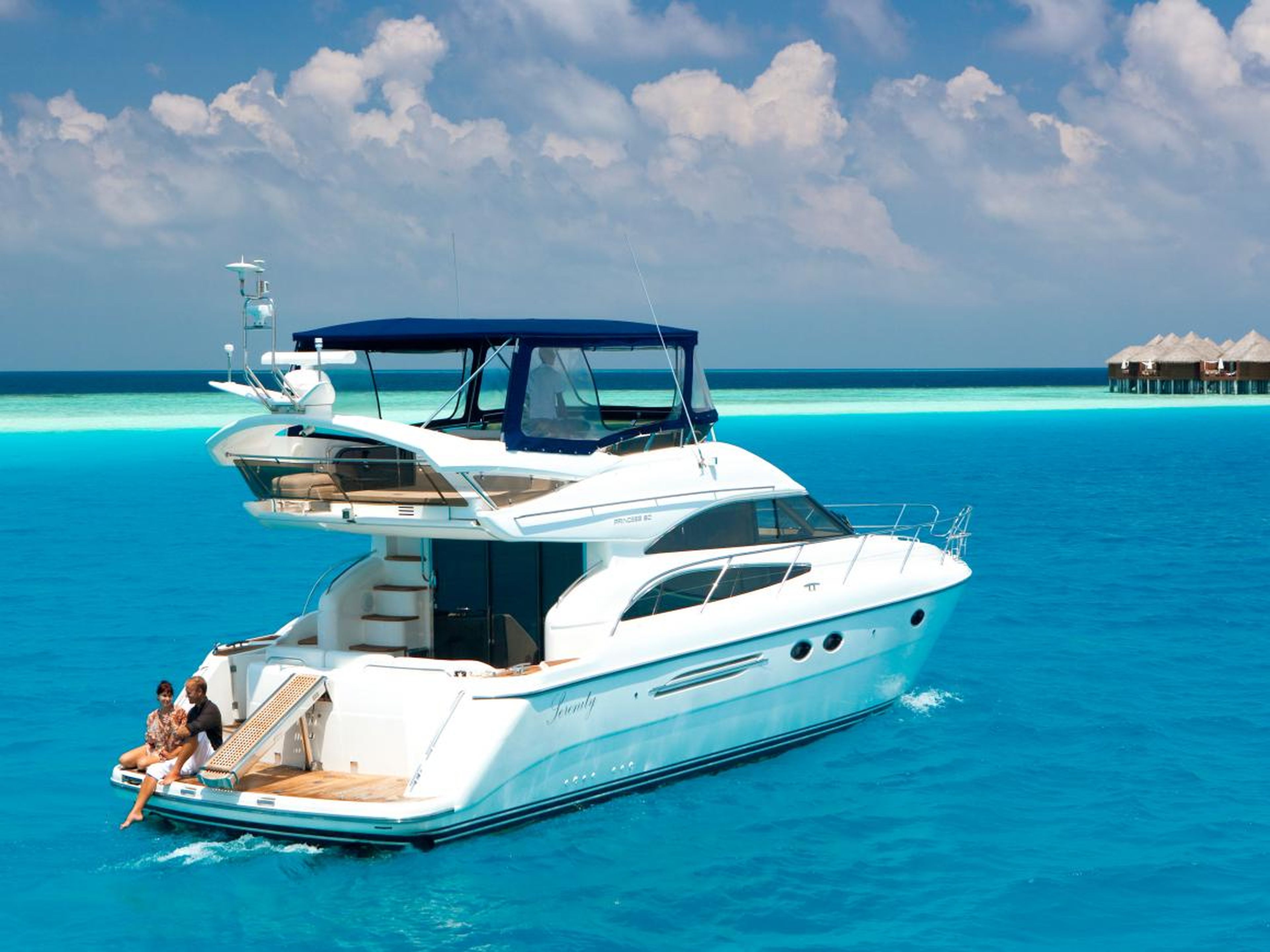 Resort guests can embark on various boat excursions, from a romantic cruise on the resort's luxury yacht, Serenity ...